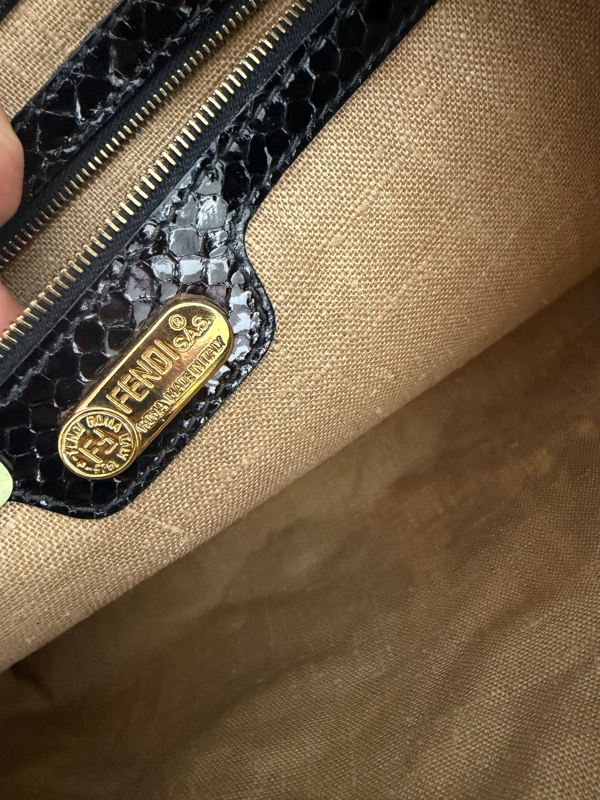 Rara Borsa Fendi Vintage ricamata