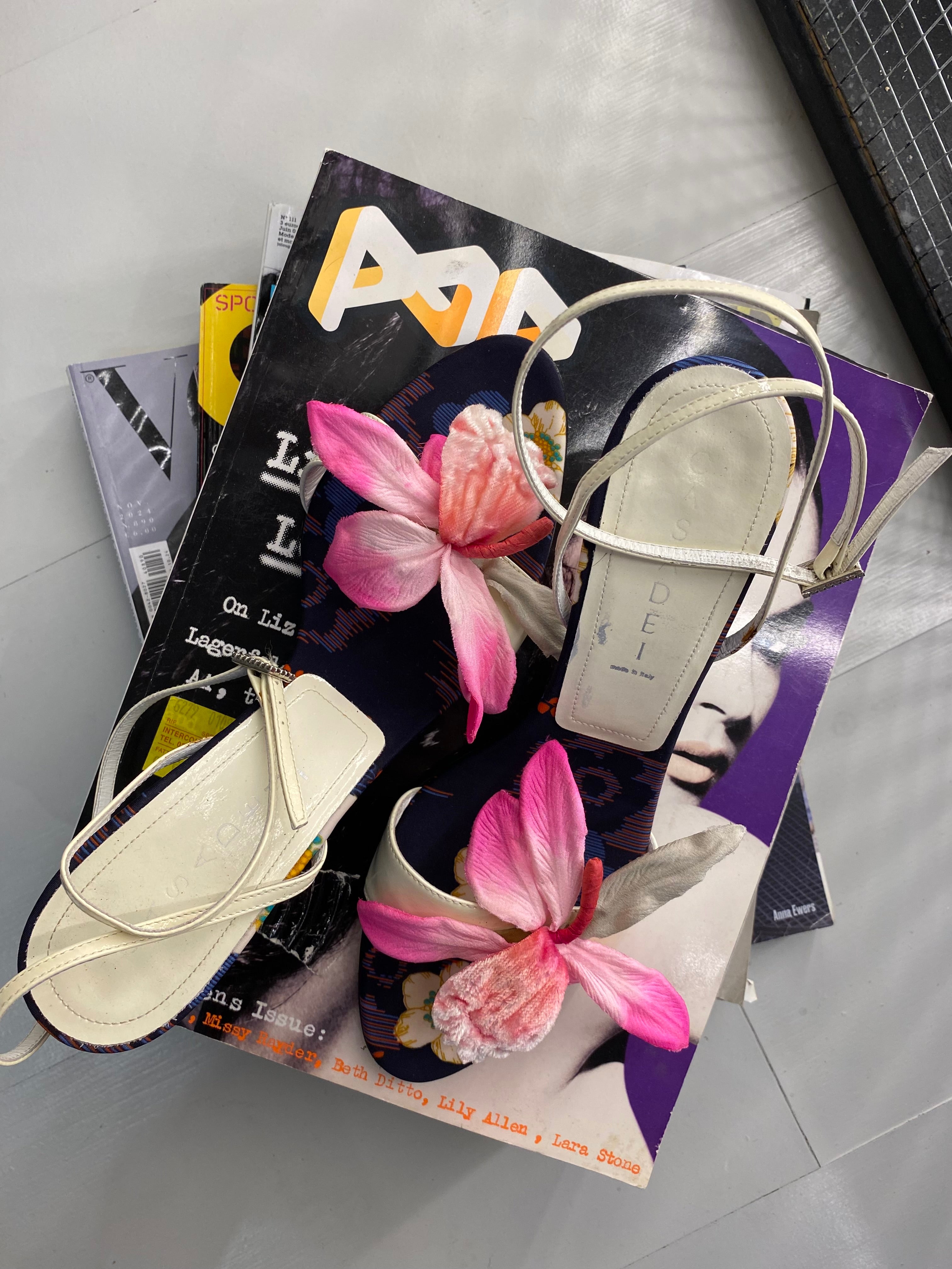 Sandali Casadei vintage flowers