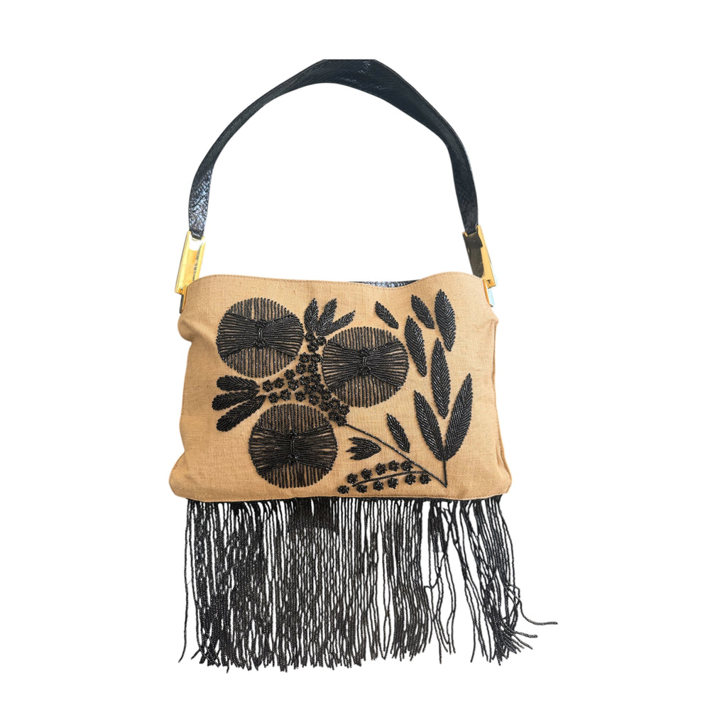 Rara Borsa Fendi Vintage ricamata