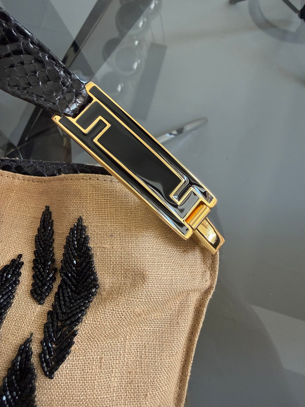 Rara Borsa Fendi Vintage ricamata