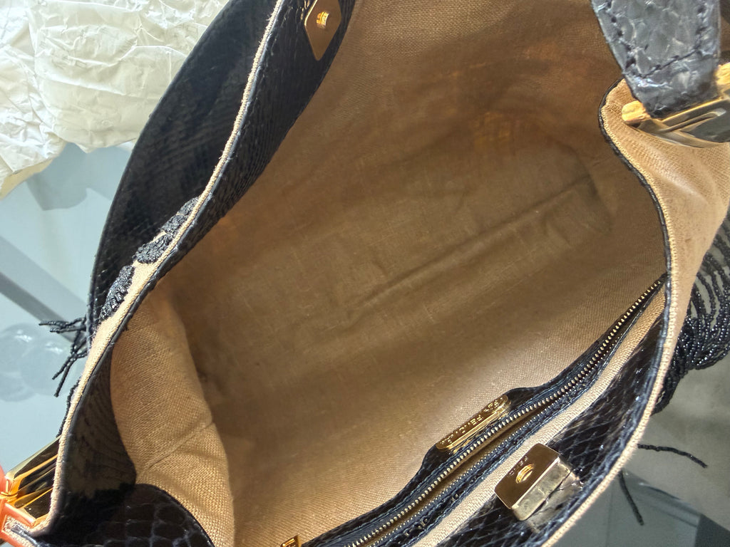 Rara Borsa Fendi Vintage ricamata