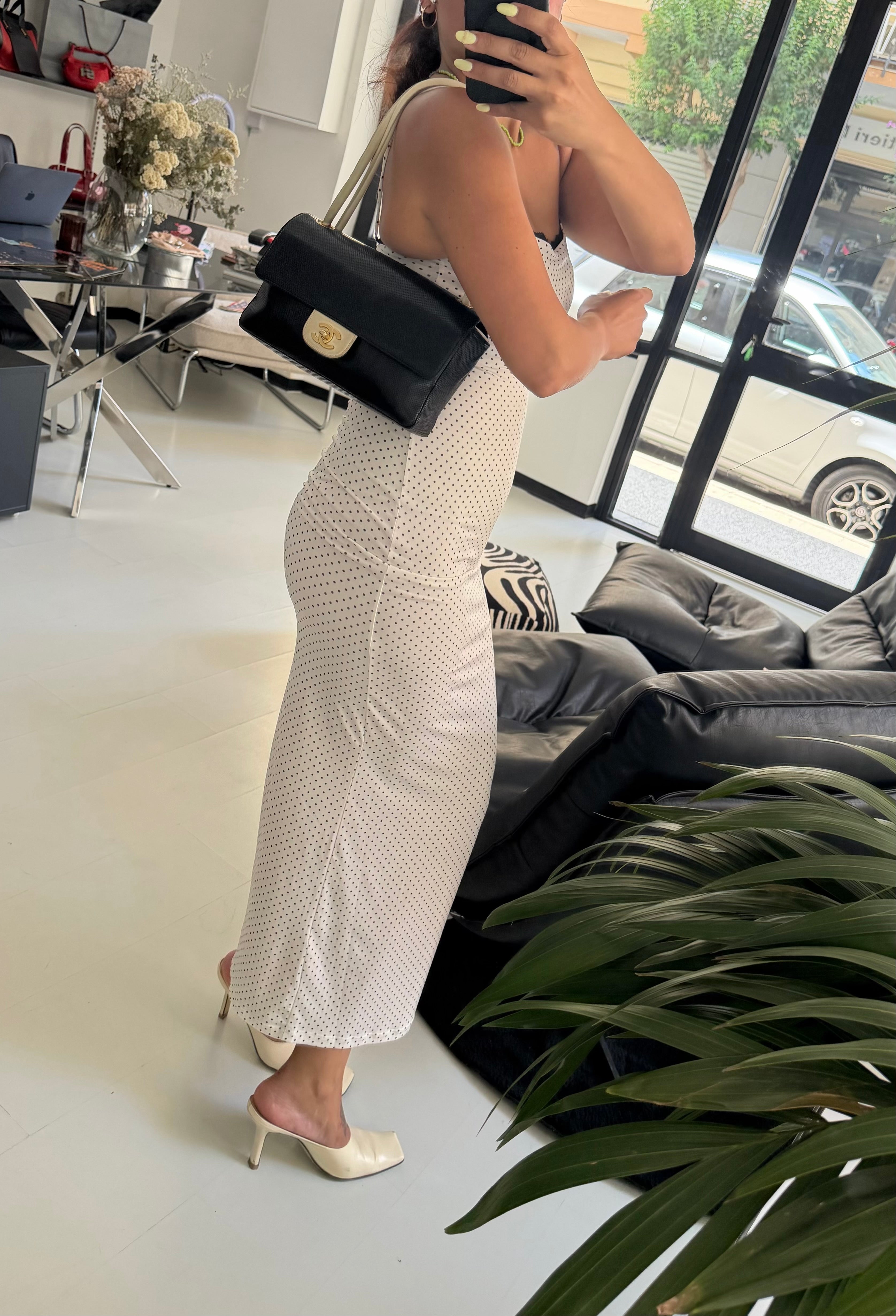 Chanel Vintage Timeless Shoulder Bag – Black & Ivory