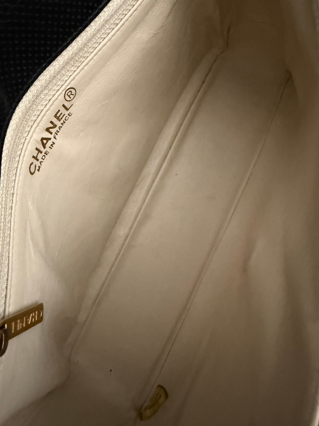 Chanel Vintage Timeless Shoulder Bag – Black & Ivory