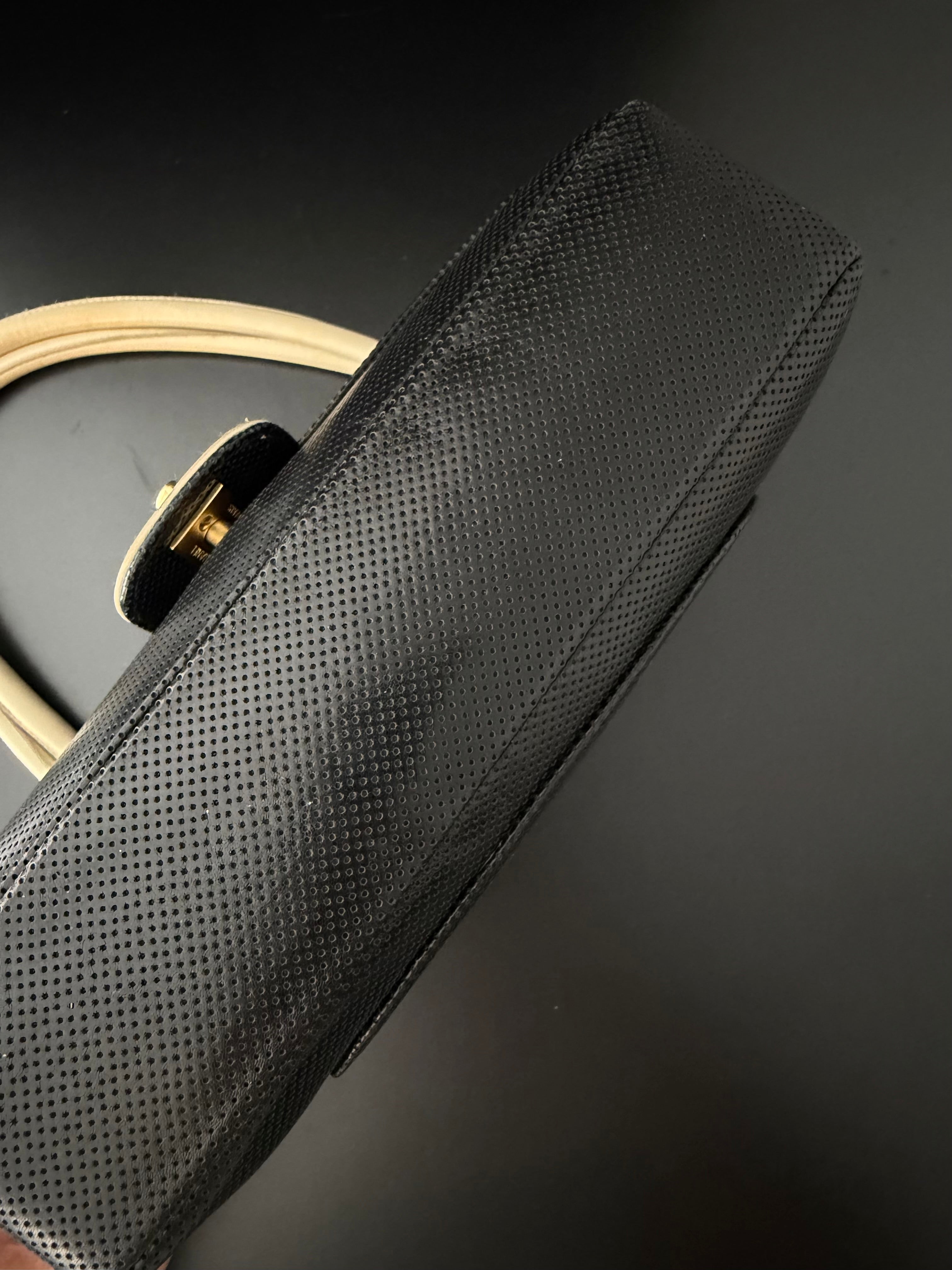 Chanel Vintage Timeless Shoulder Bag – Black & Ivory