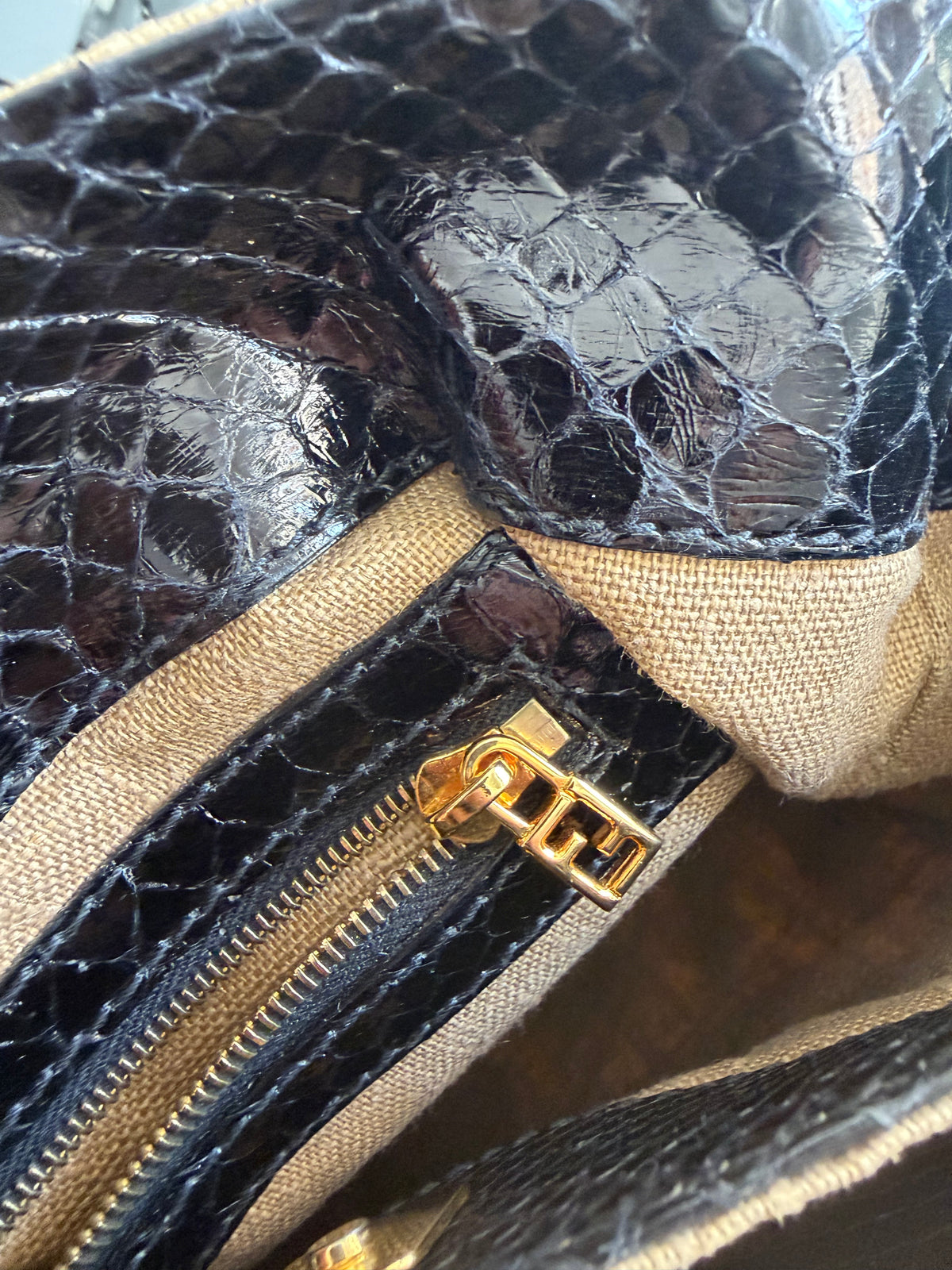 Rara Borsa Fendi Vintage ricamata