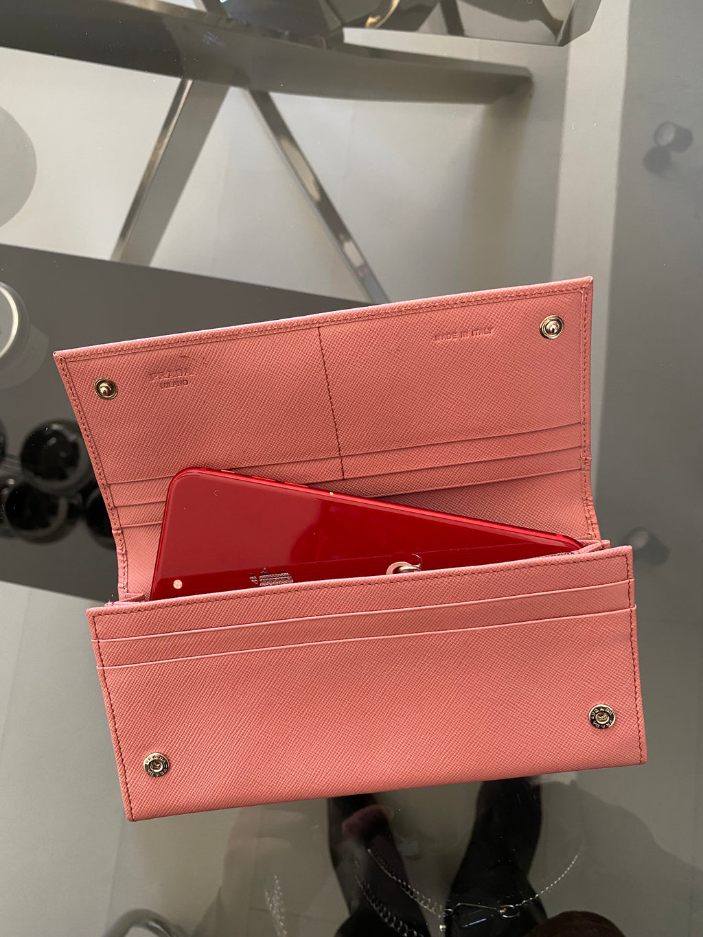 Prada Wallet in pelle Saffiano
