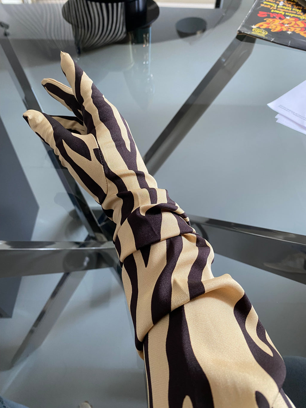 Gucci Guanti Animalier in seta