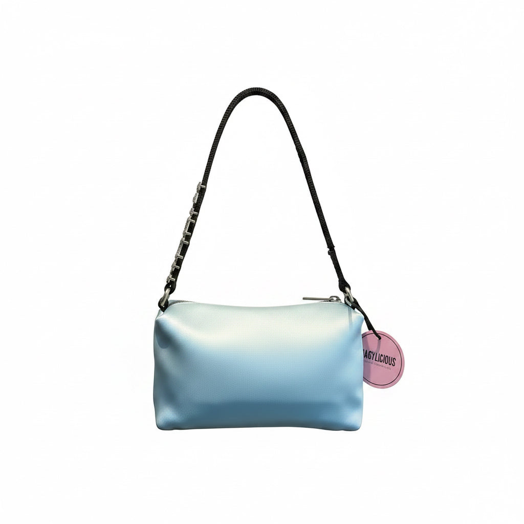 Alexander Wang Heiress in raso azzurro