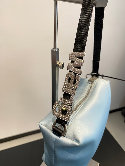 Alexander Wang Heiress in raso azzurro