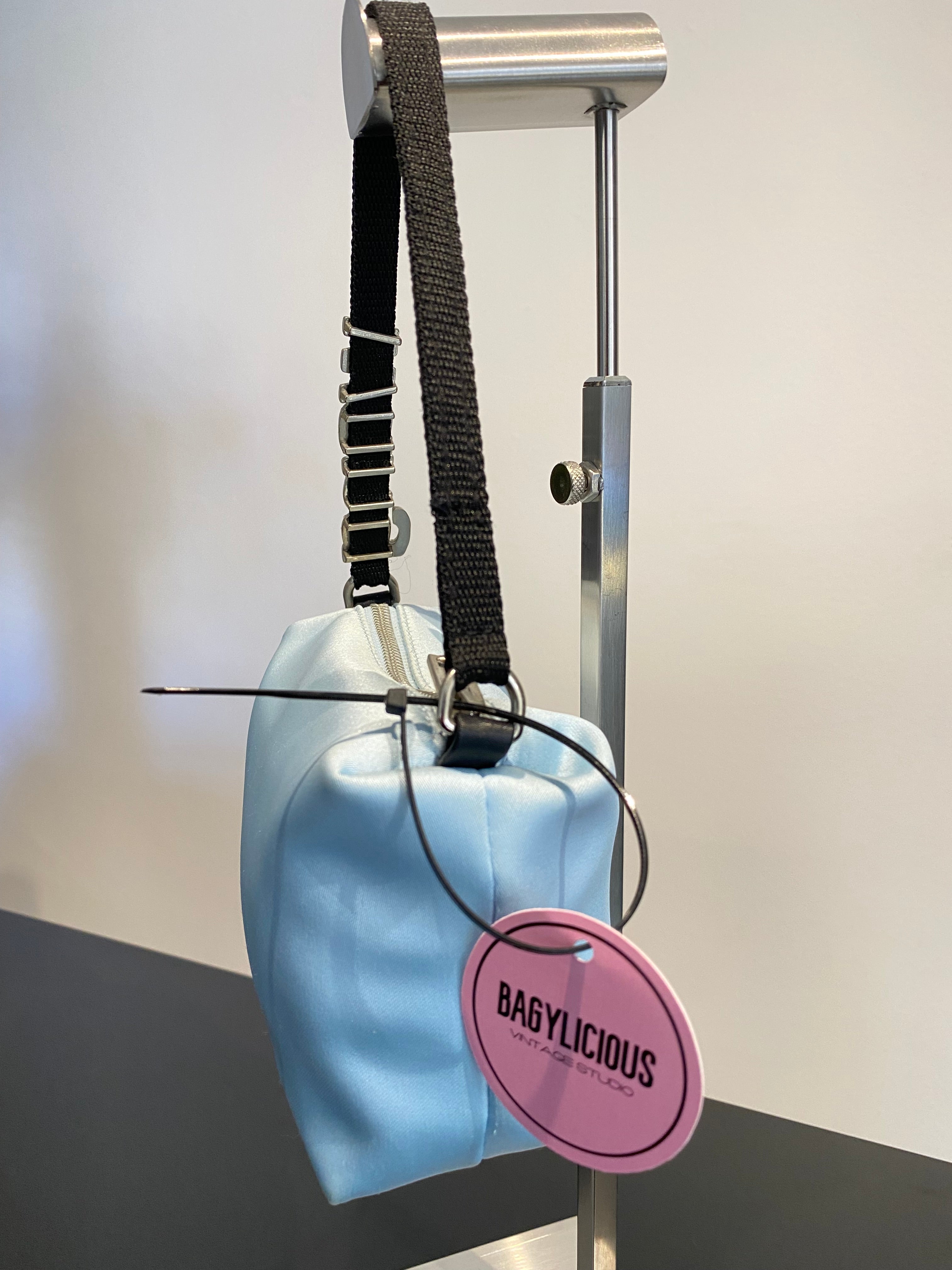 Alexander Wang Heiress in raso azzurro