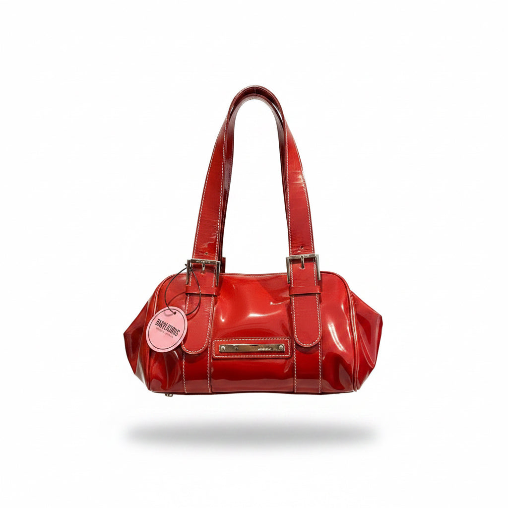 Casadei Vintage Patent Leather Bag