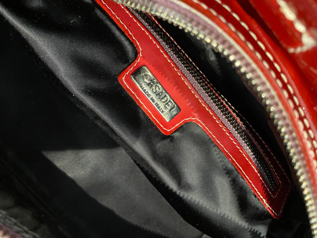 Casadei Vintage Patent Leather Bag