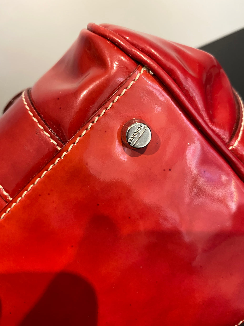 Casadei Vintage Patent Leather Bag