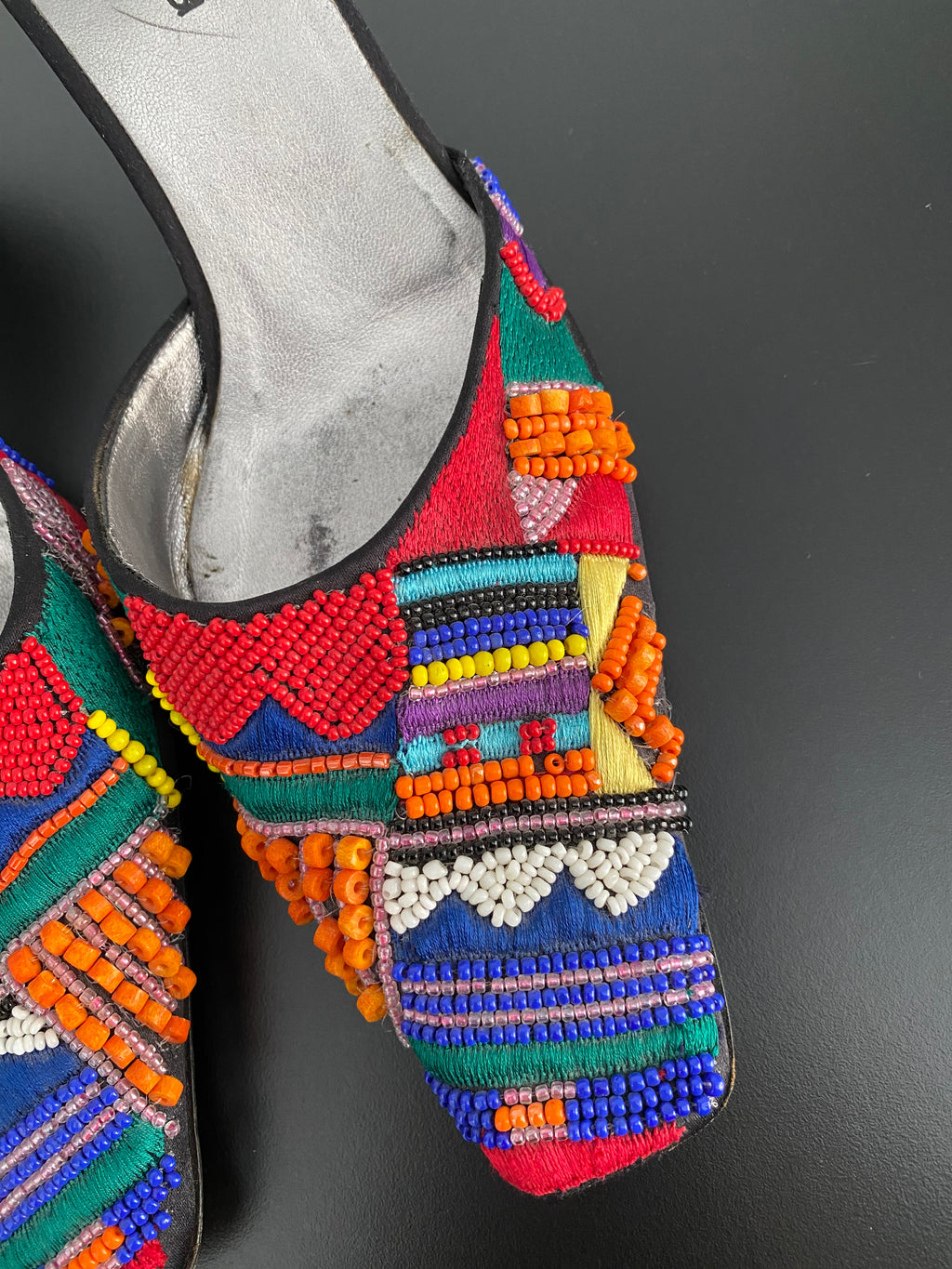 Sergio Rossi Mules Ricamate Vintage