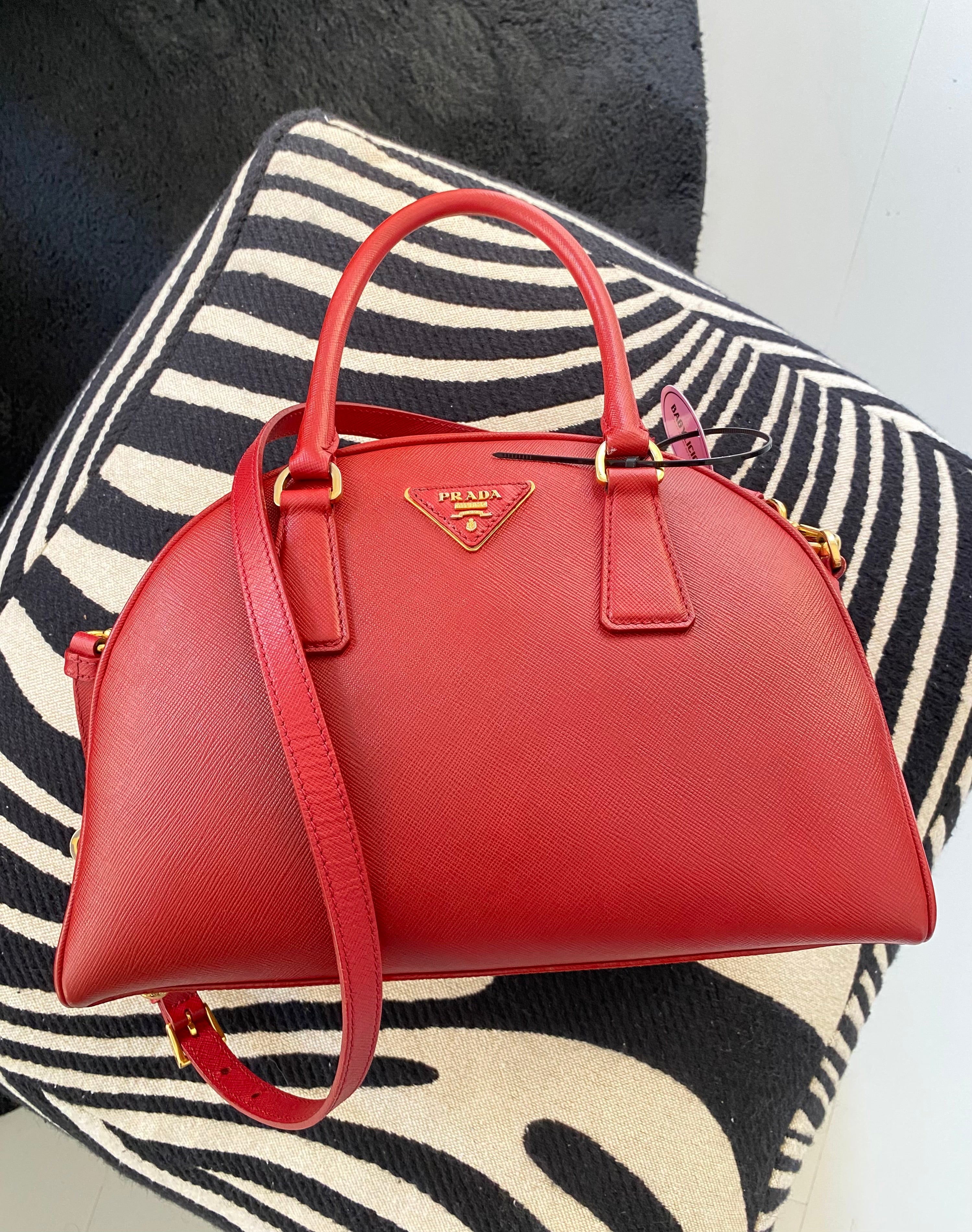 Prada Saffiano Lux  Bowler Bag