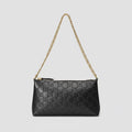 Gucci Borsa a spalla in pelle GG catena dorata