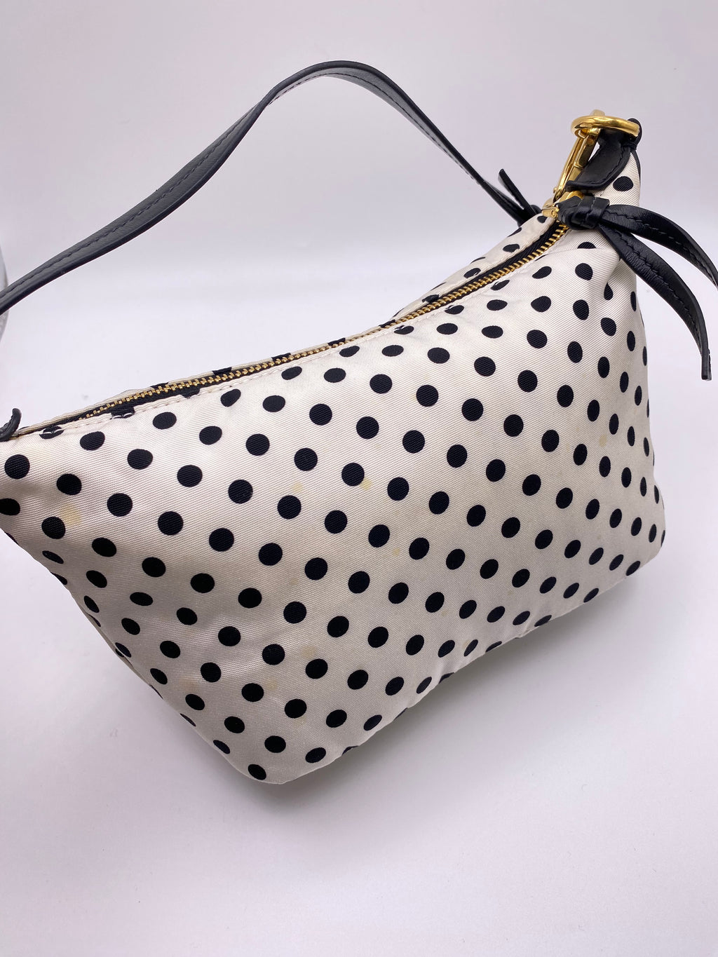 Miu miu borsa a spalla Polka Dot in nylon