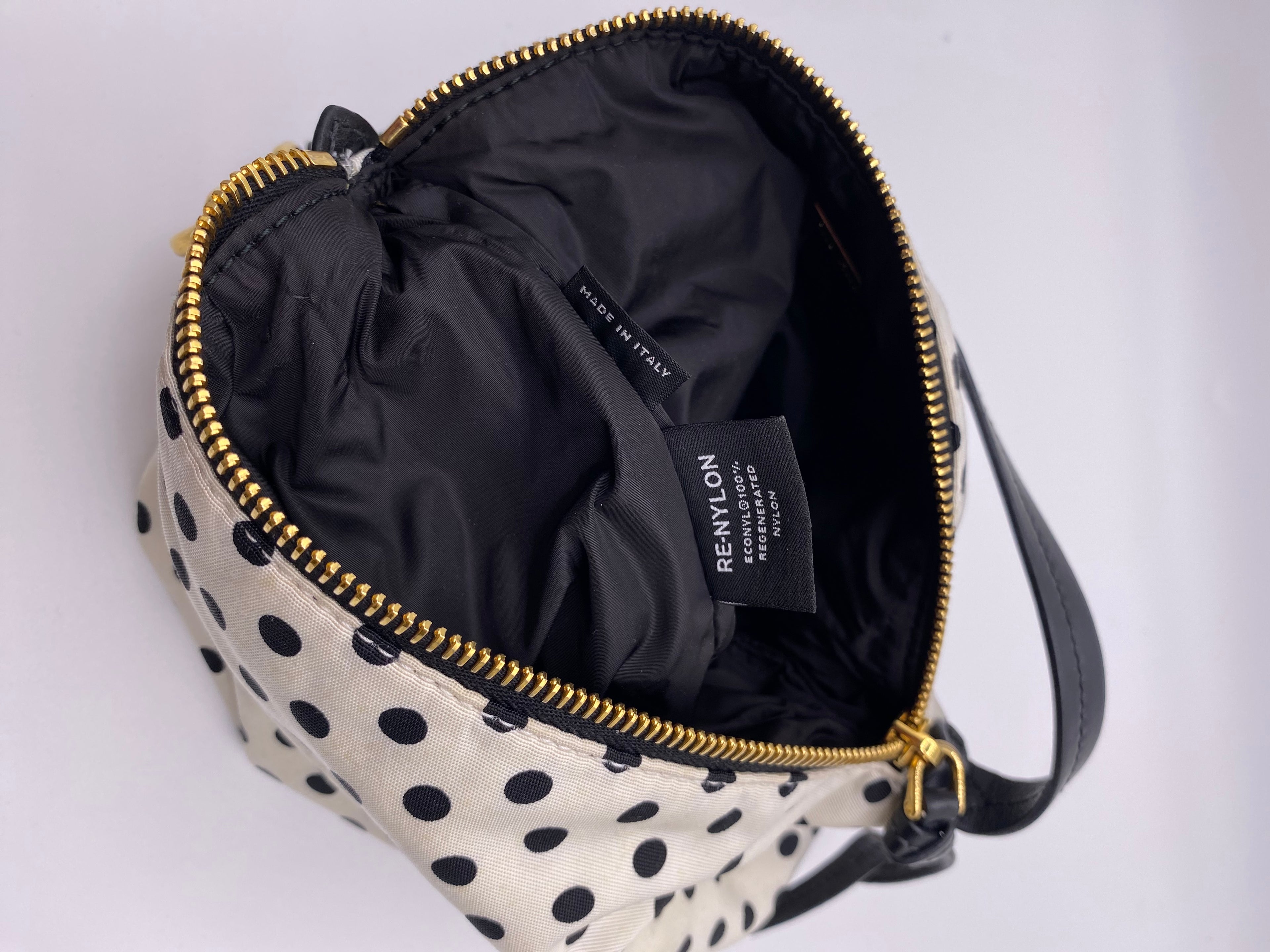 Miu miu borsa a spalla Polka Dot in nylon