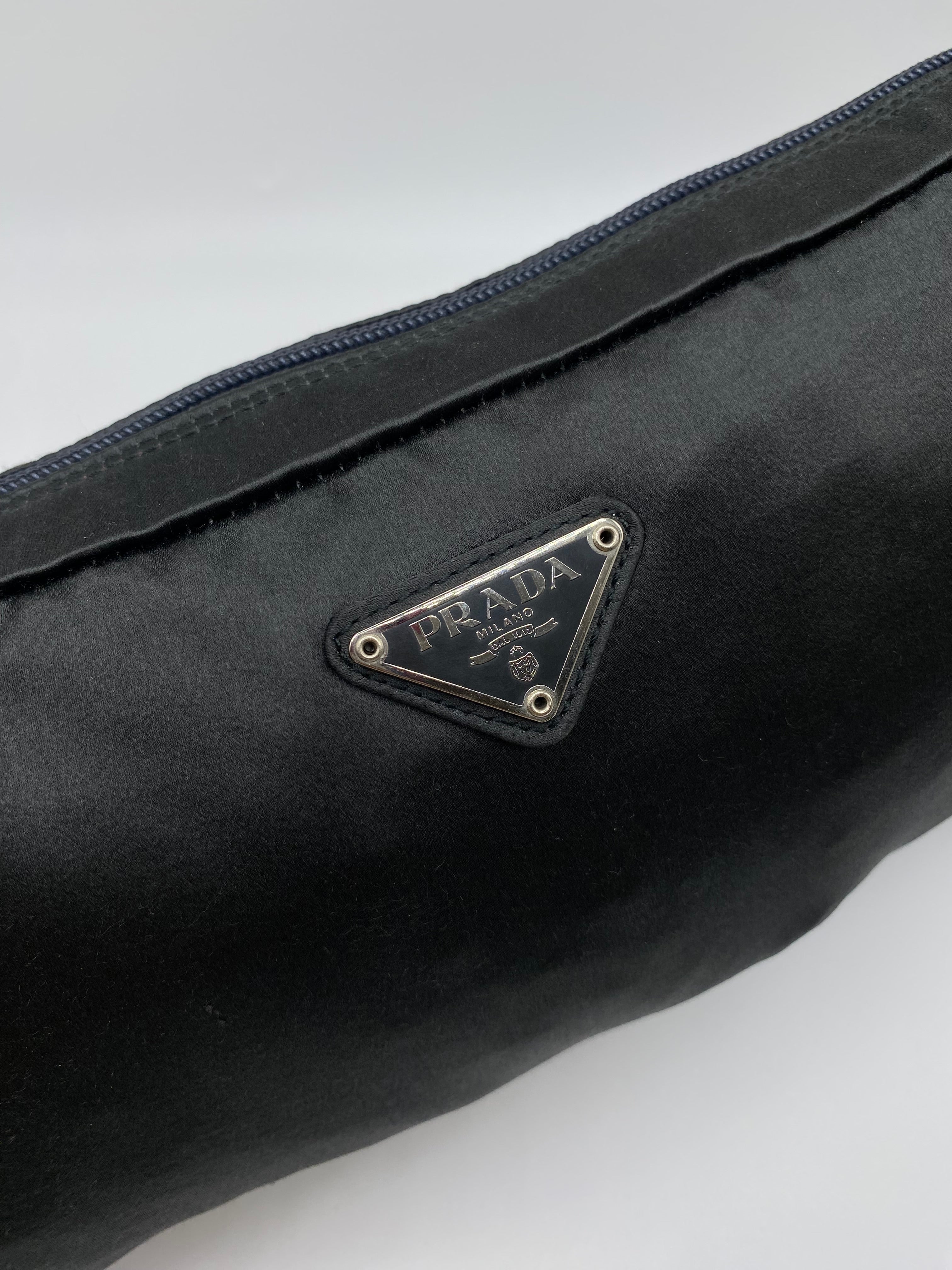 Prada Pochette Satin Nero