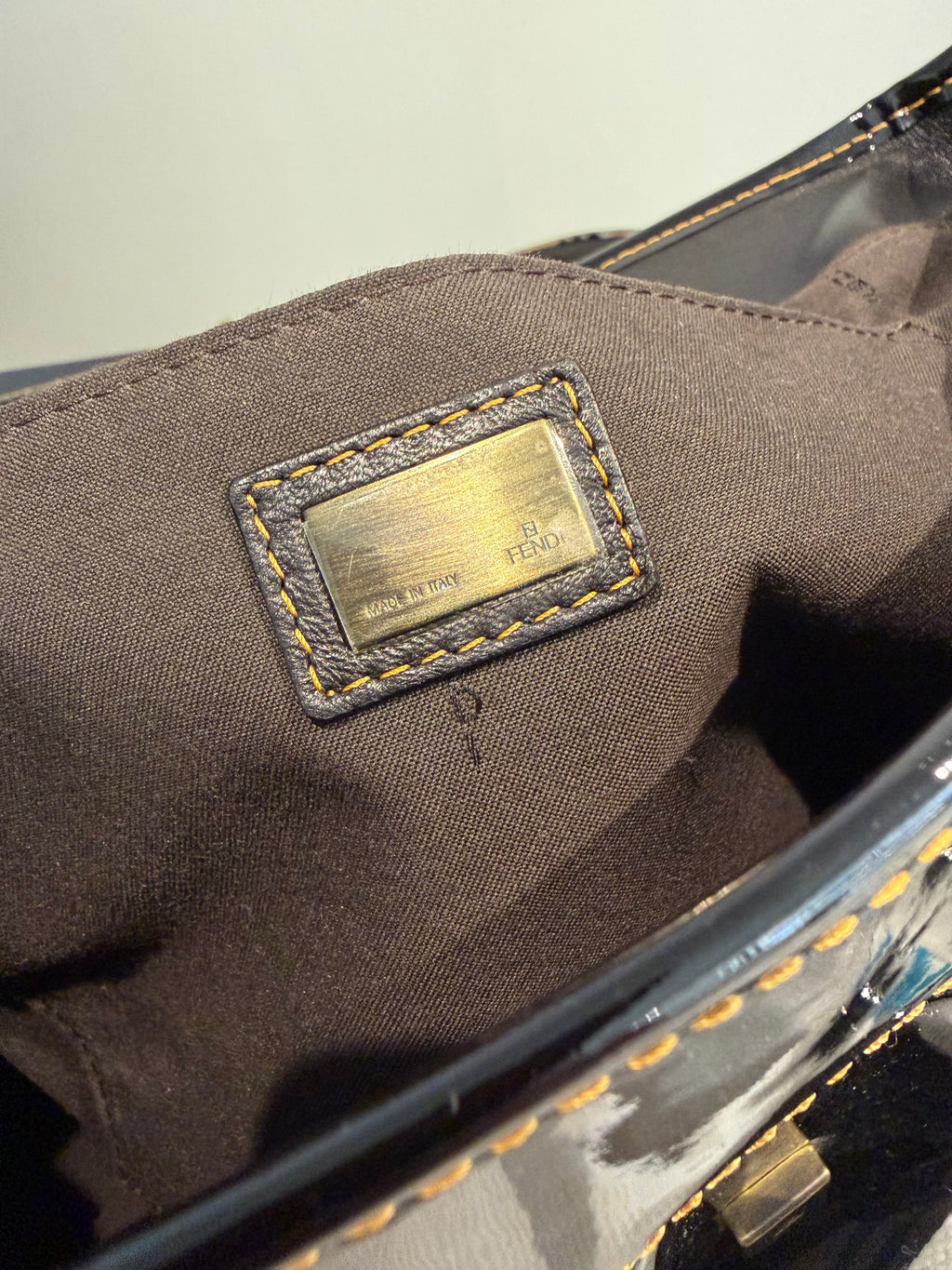 Fendi B Bag Tote – Patent Leather Black