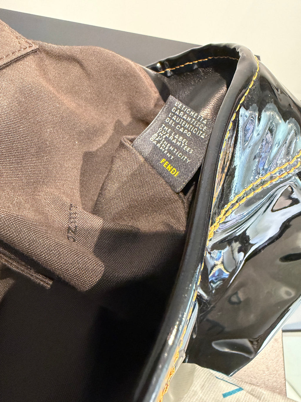 Fendi B Bag Tote – Patent Leather Black