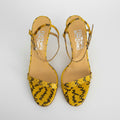 Sandali Salvatore Ferragamo vintage in pelle di pitone