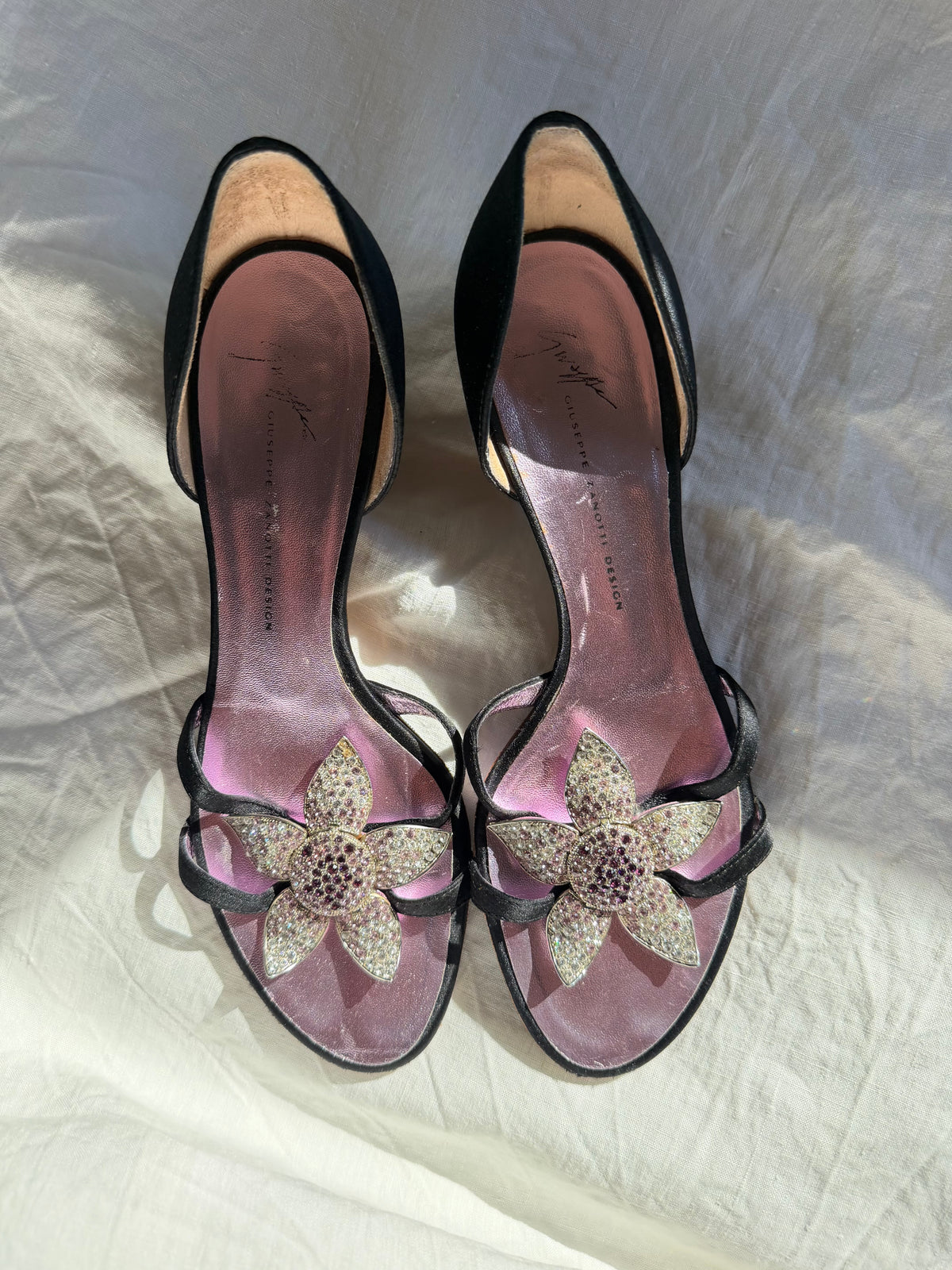 Rare Giuseppe Zanotti sandali vintage con Swarovski