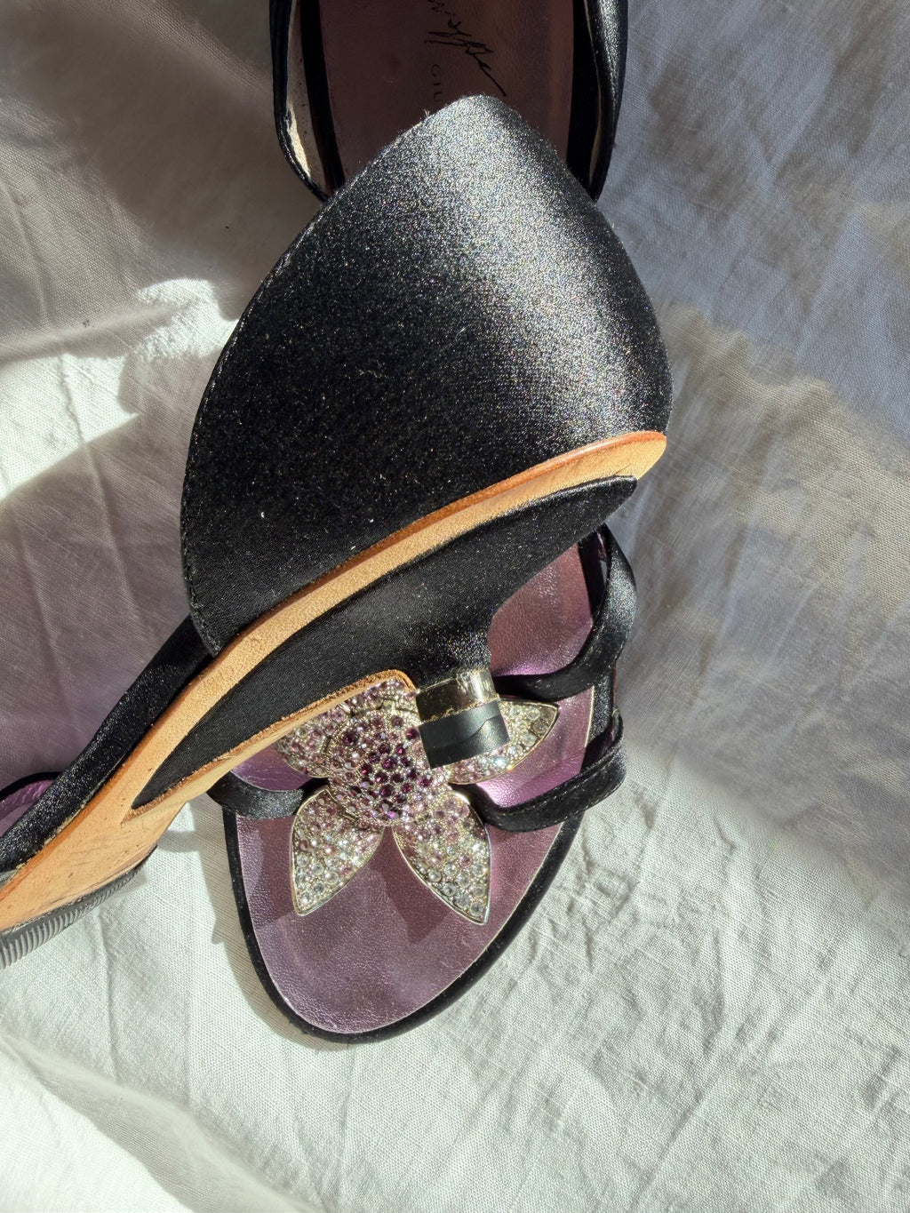 Rare Giuseppe Zanotti sandali vintage con Swarovski