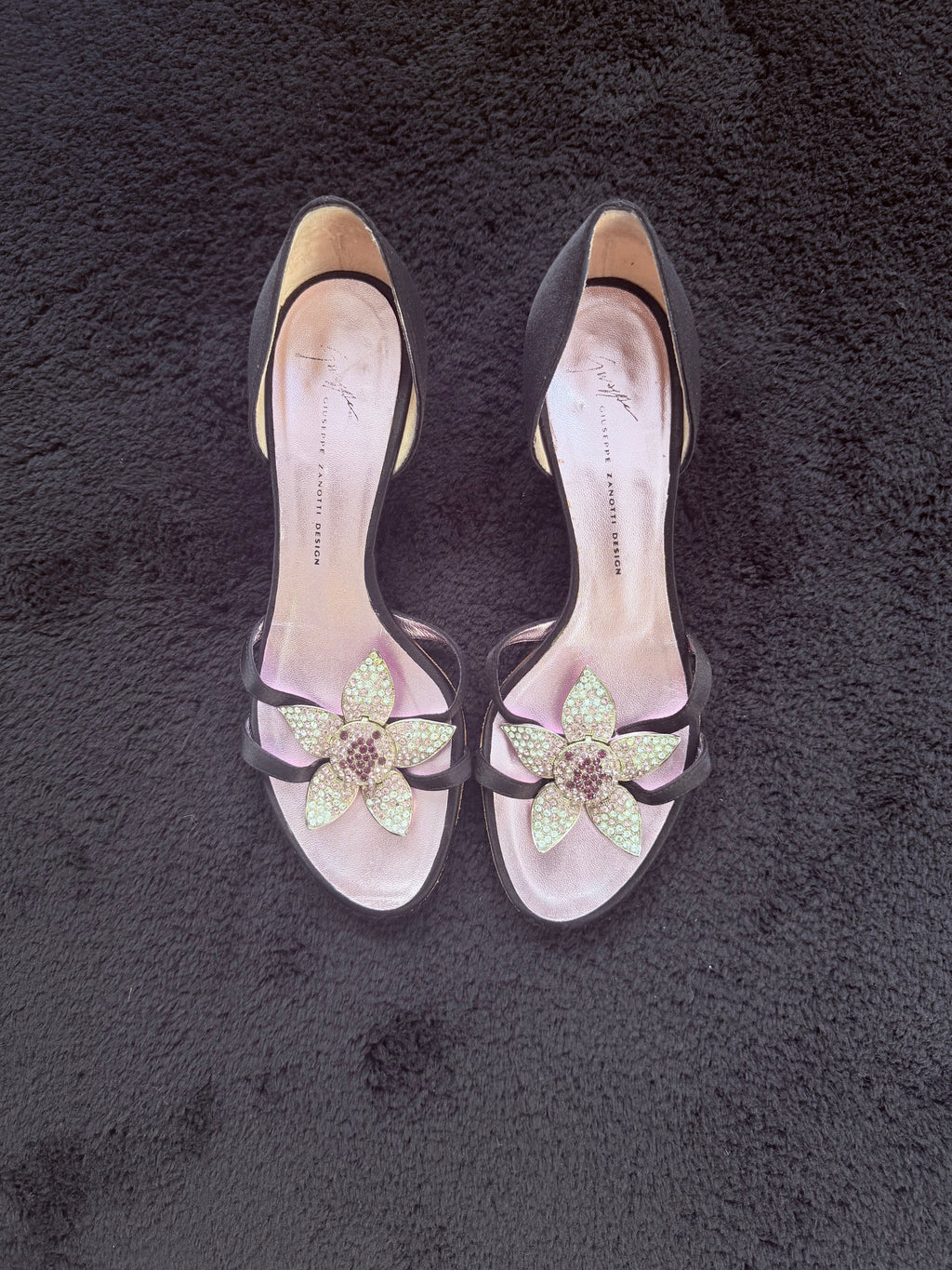 Rare Giuseppe Zanotti sandali vintage con Swarovski