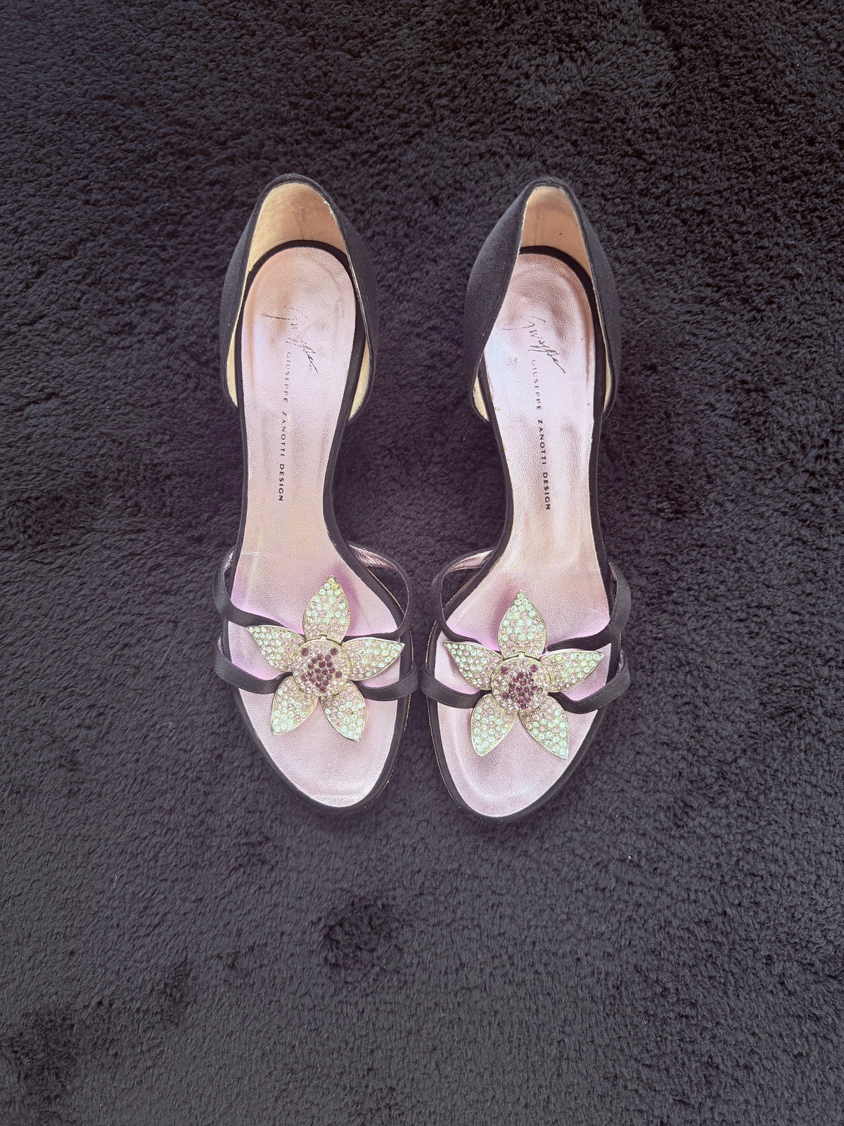Rare Giuseppe Zanotti sandali vintage con Swarovski