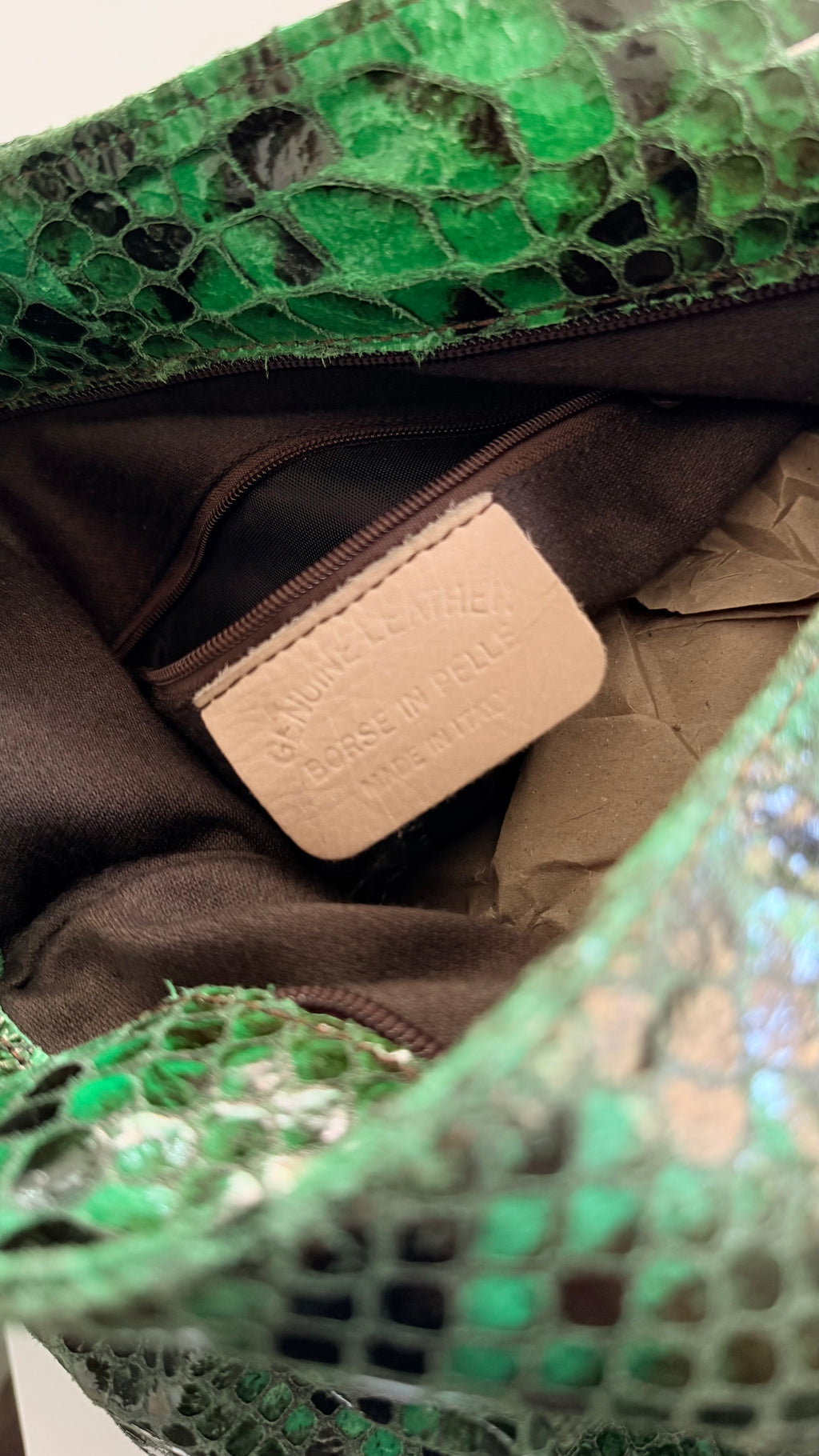 Borsa vintage made in Italy in pelle