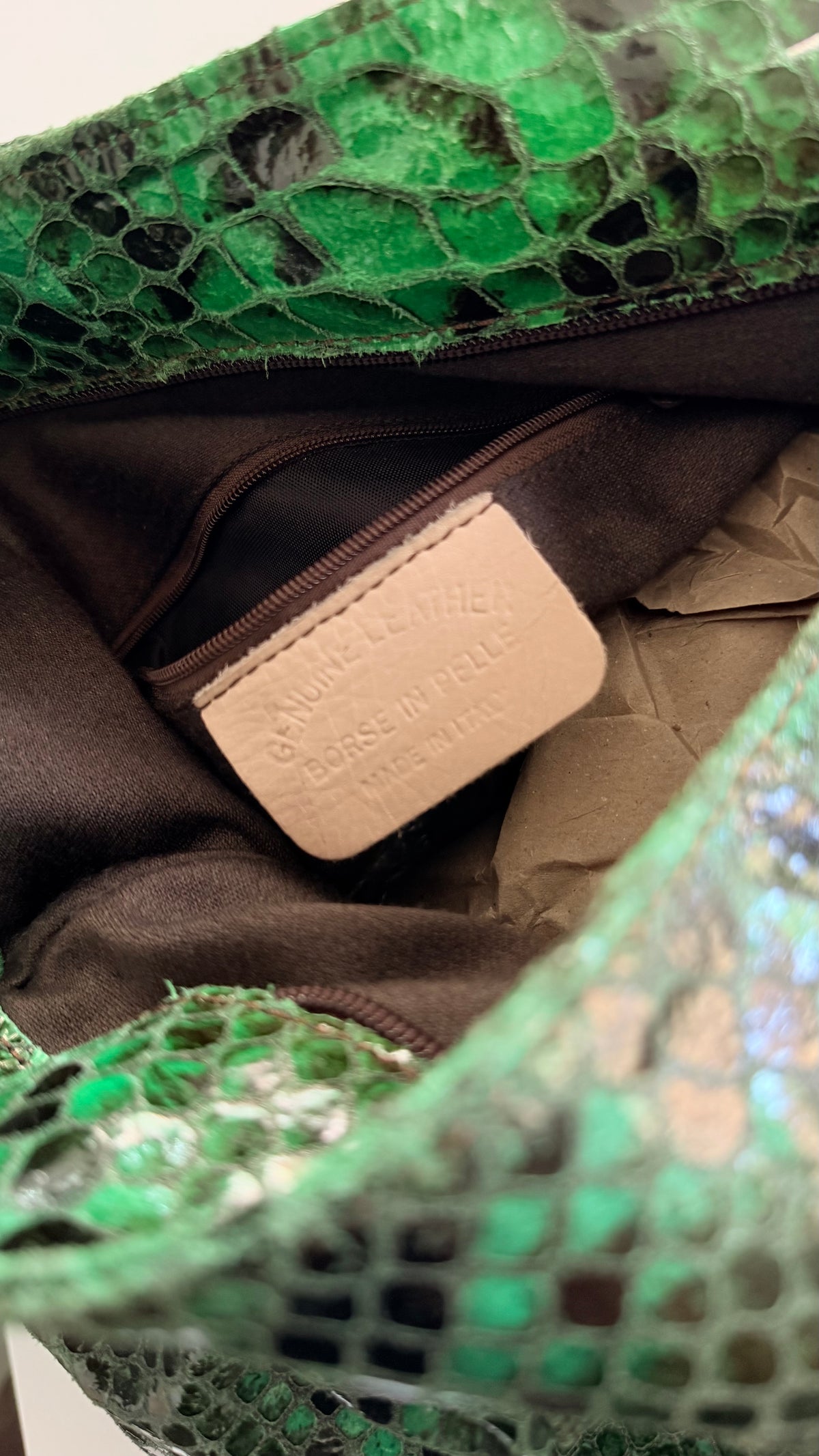 Borsa vintage made in Italy in pelle