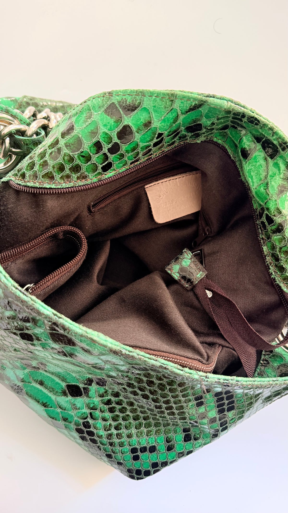 Borsa vintage made in Italy in pelle