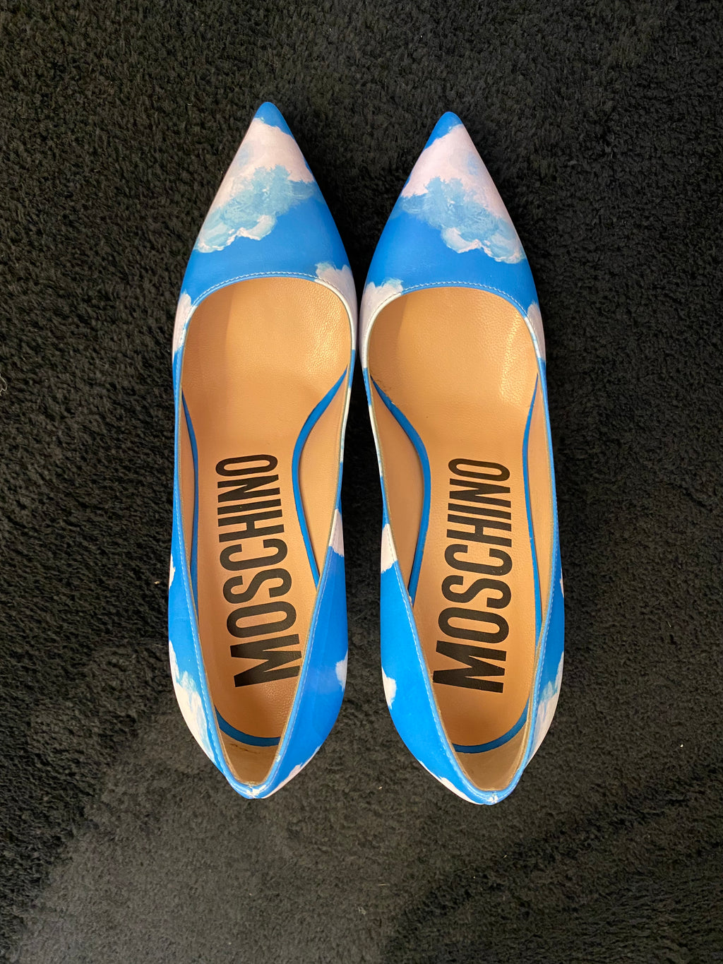 Moschino FW20 Runway Cloud Print Pumps – Jeremy Scott Era