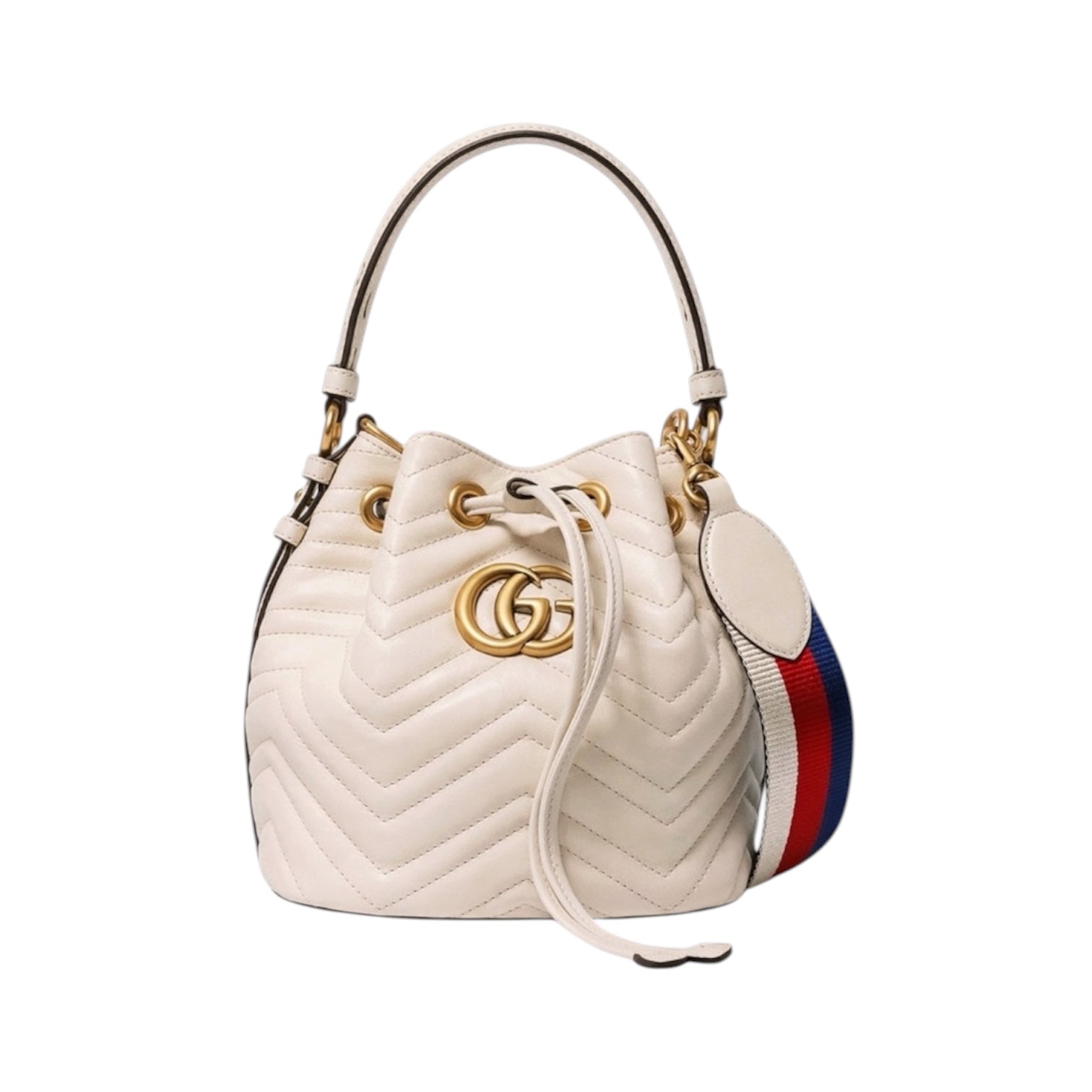 Gucci GG Marmont Bucket Bag in Pelle Matelassé