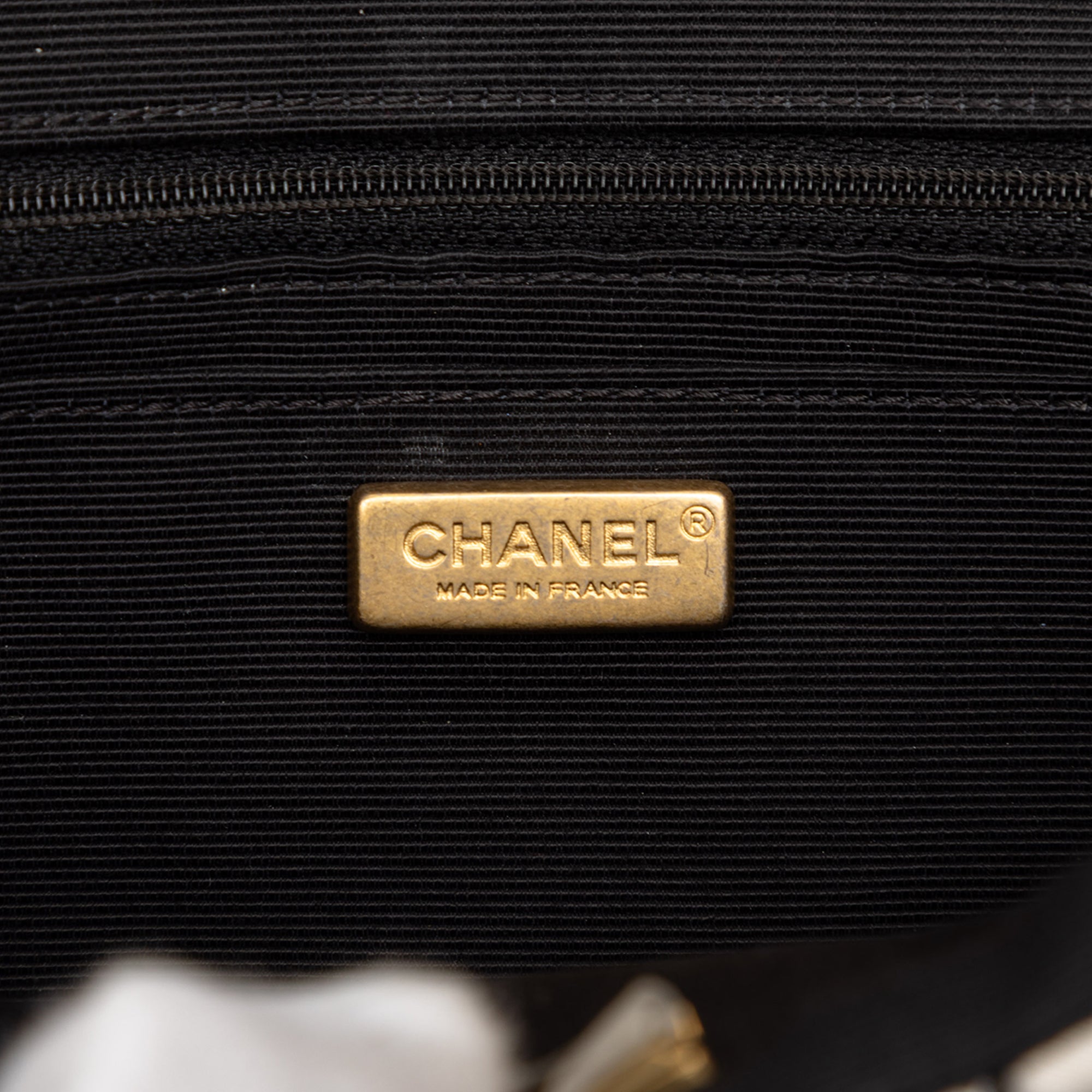 Chanel Metiers D'art Fall 2021 iconici Flap - Black / White Fabric | Gold Hardware