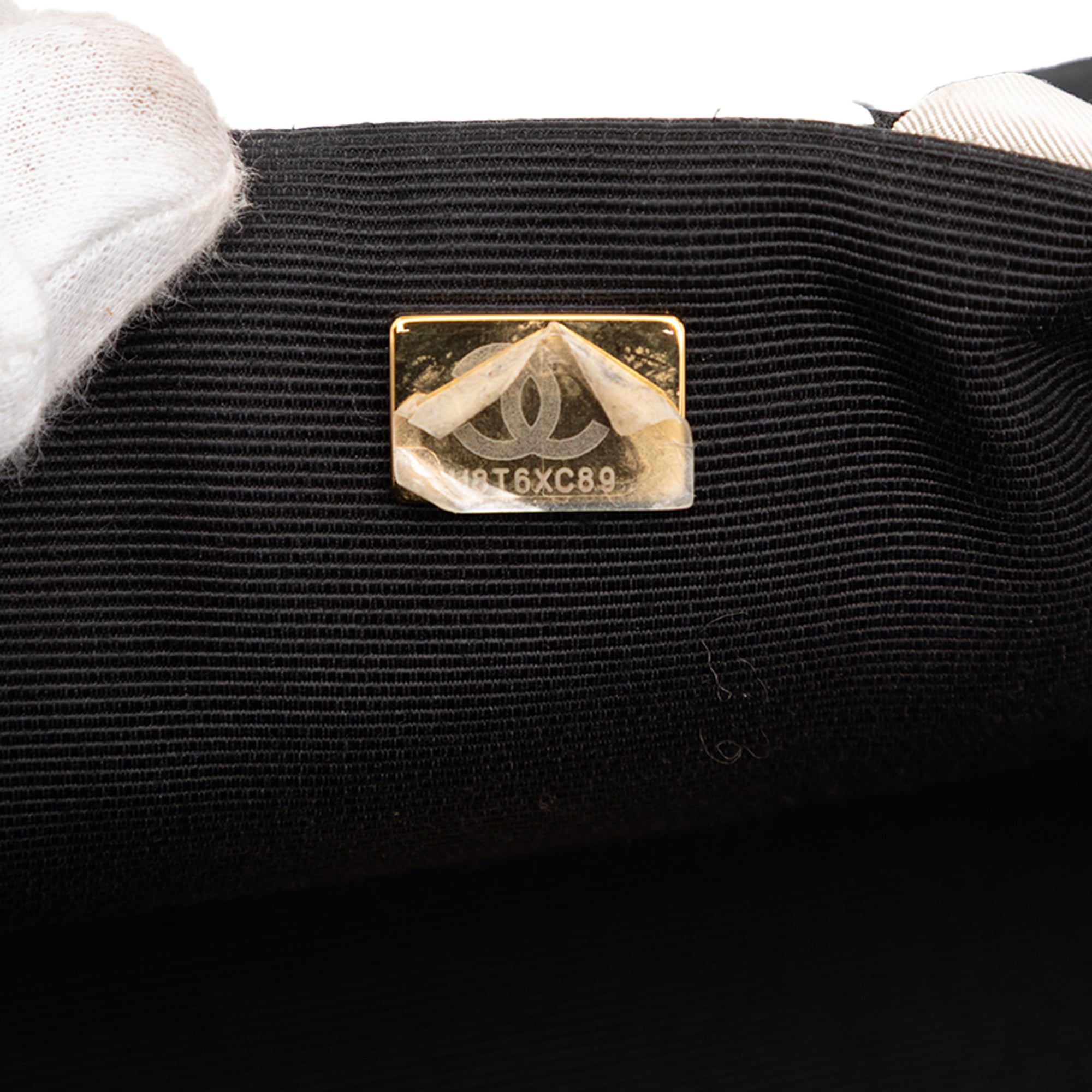 Chanel Metiers D'art Fall 2021 iconici Flap - Black / White Fabric | Gold Hardware