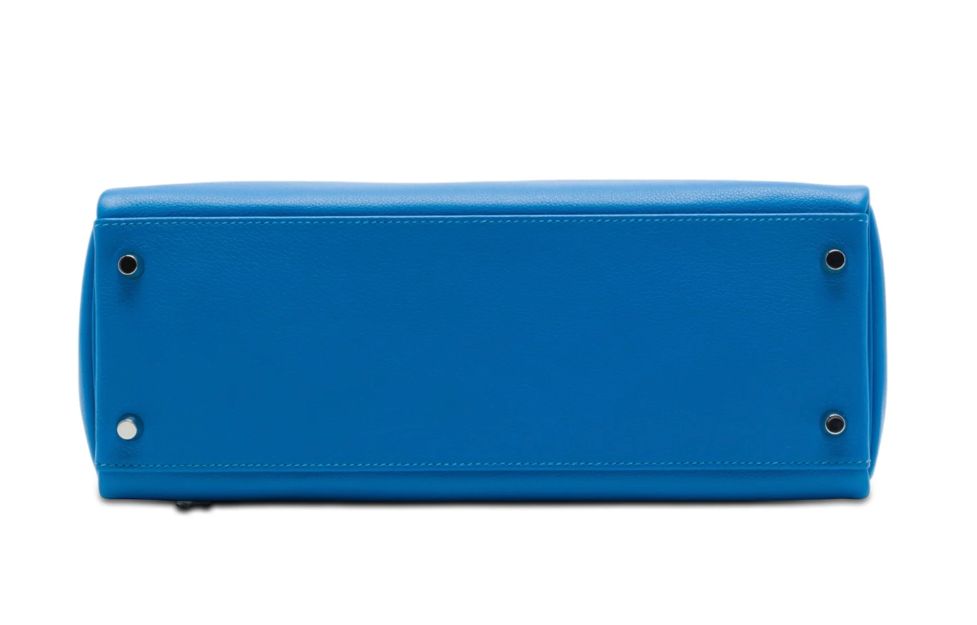 Hermès Kelly II Retourne 32 in pelle Clémence blu