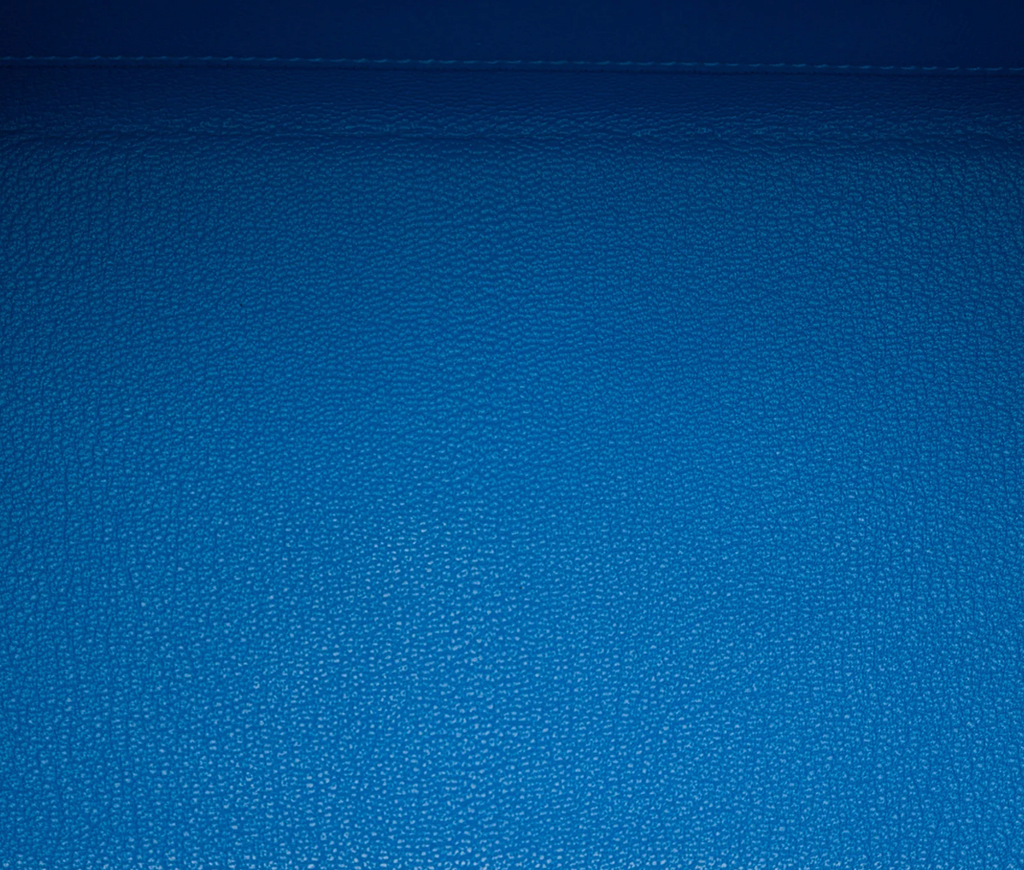 Hermès Kelly II Retourne 32 in pelle Clémence blu