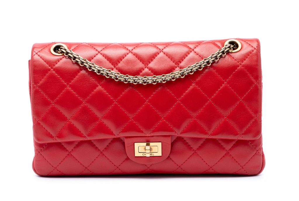 Chanel 2.55 Reissue Flap 28 in pelle di agnello rossa – 2009/2010