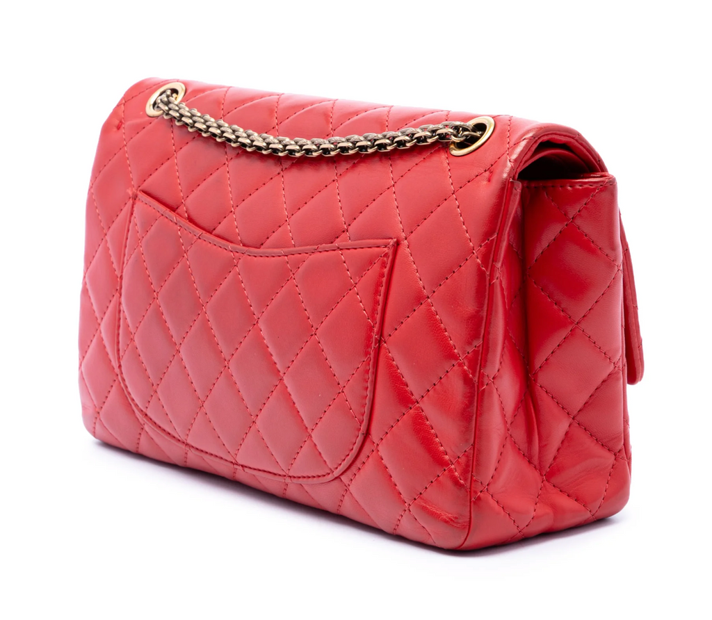 Chanel 2.55 Reissue Flap 28 in pelle di agnello rossa – 2009/2010