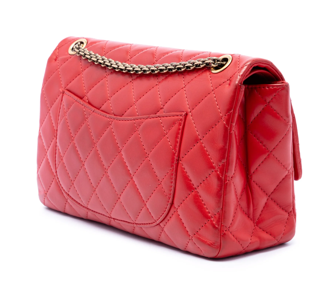 Chanel 2.55 Reissue Flap 28 in pelle di agnello rossa – 2009/2010