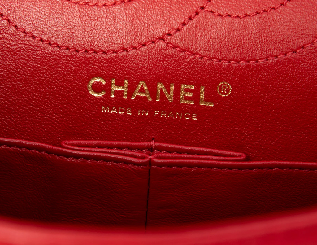 Chanel 2.55 Reissue Flap 28 in pelle di agnello rossa – 2009/2010