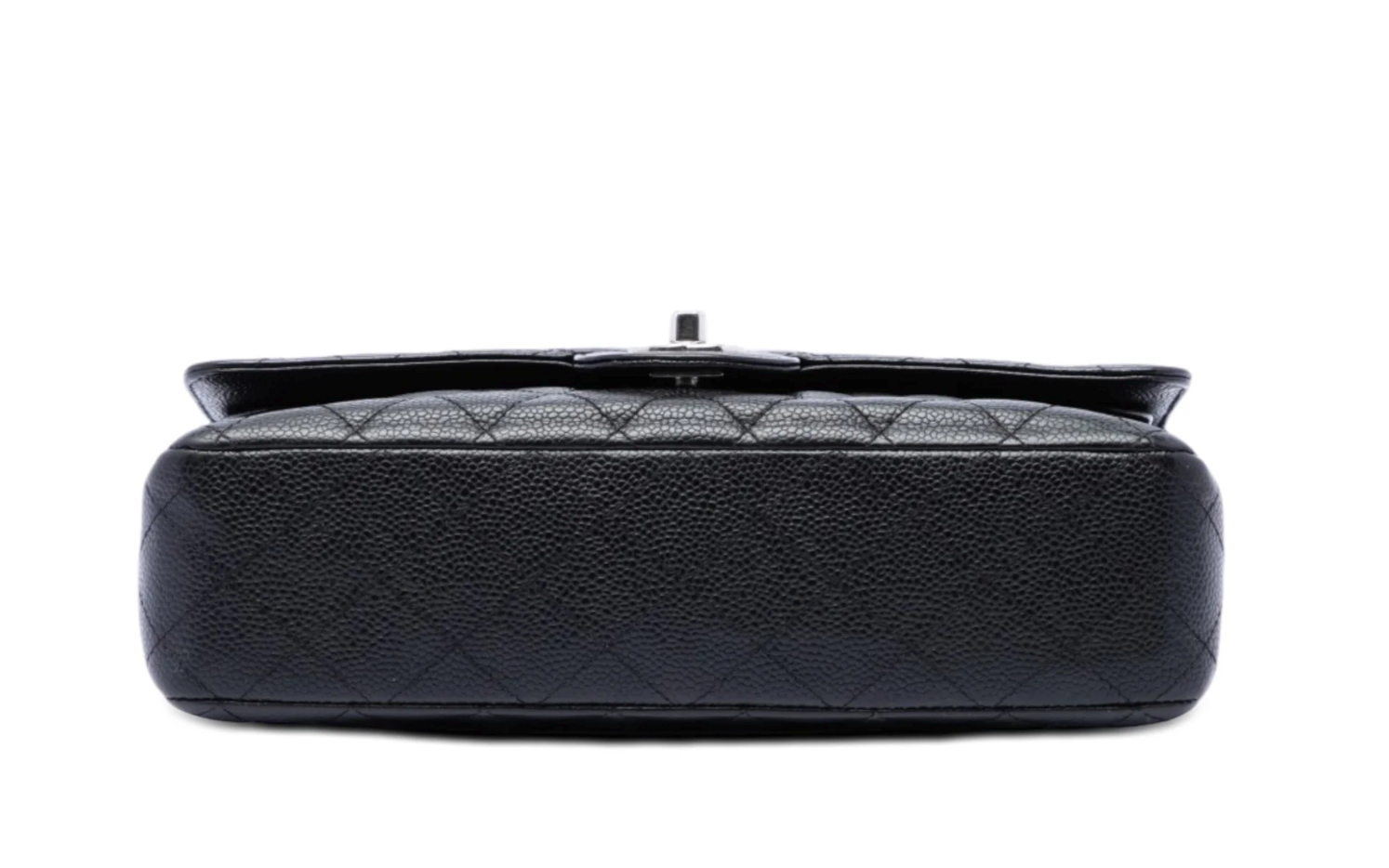 Chanel Classic Double Flap Medium 25 in pelle Caviar nera – 2009/2010