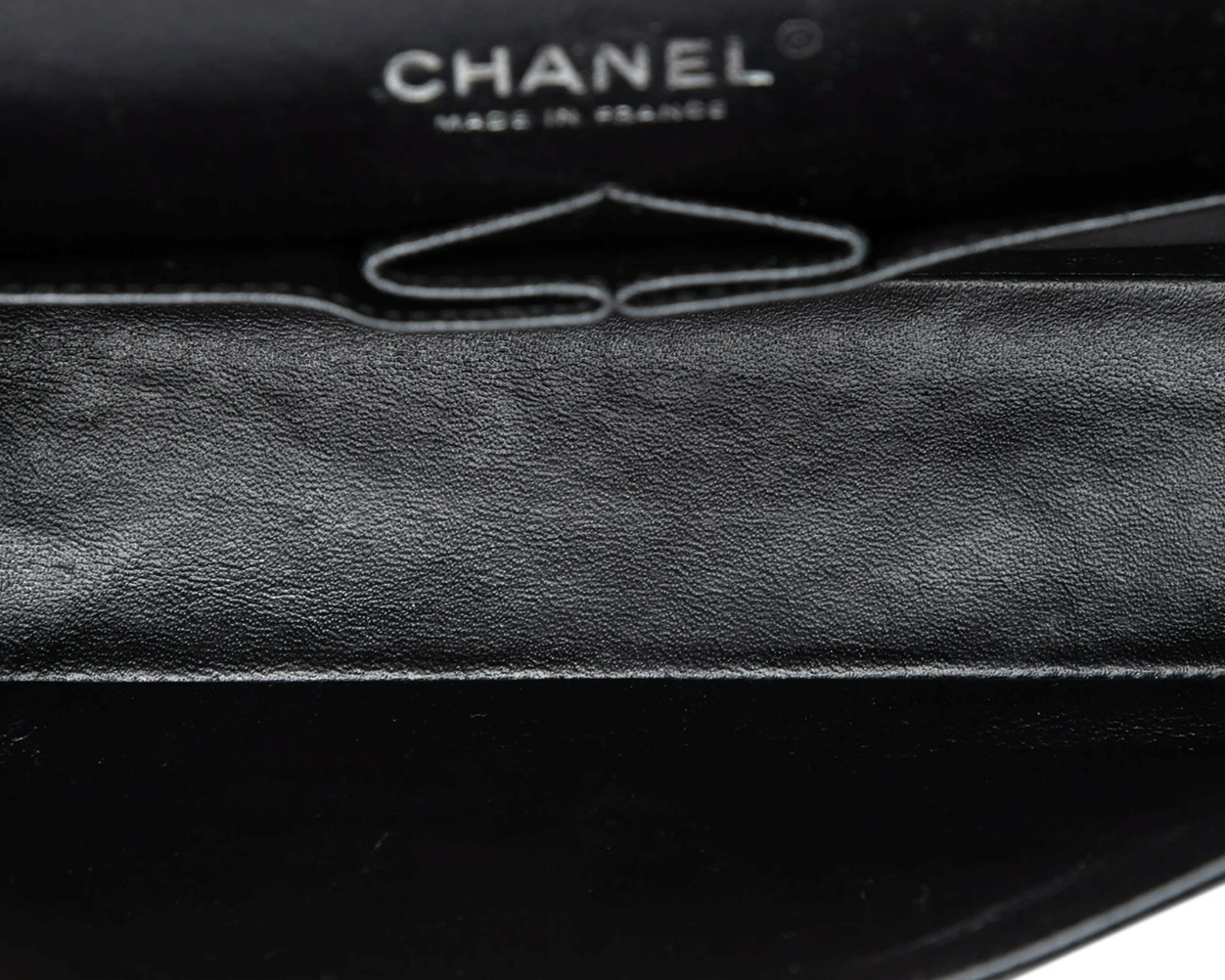 Chanel Classic Double Flap Medium 25 in pelle Caviar nera – 2009/2010
