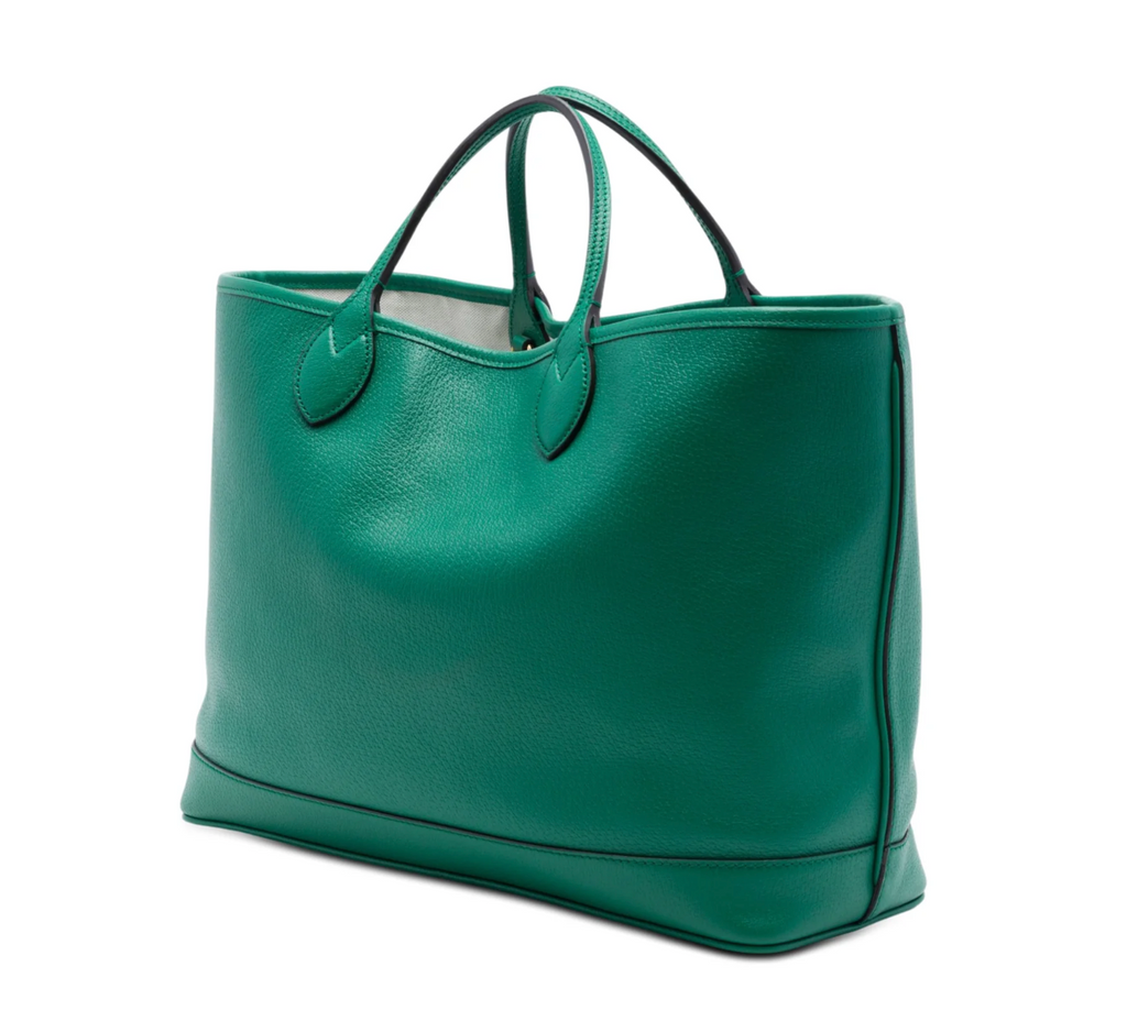 Gucci Tote Bag in pelle di vitello verde
