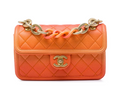 Chanel Small Sunset on the Sea Flap in Caviar arancione – 2019