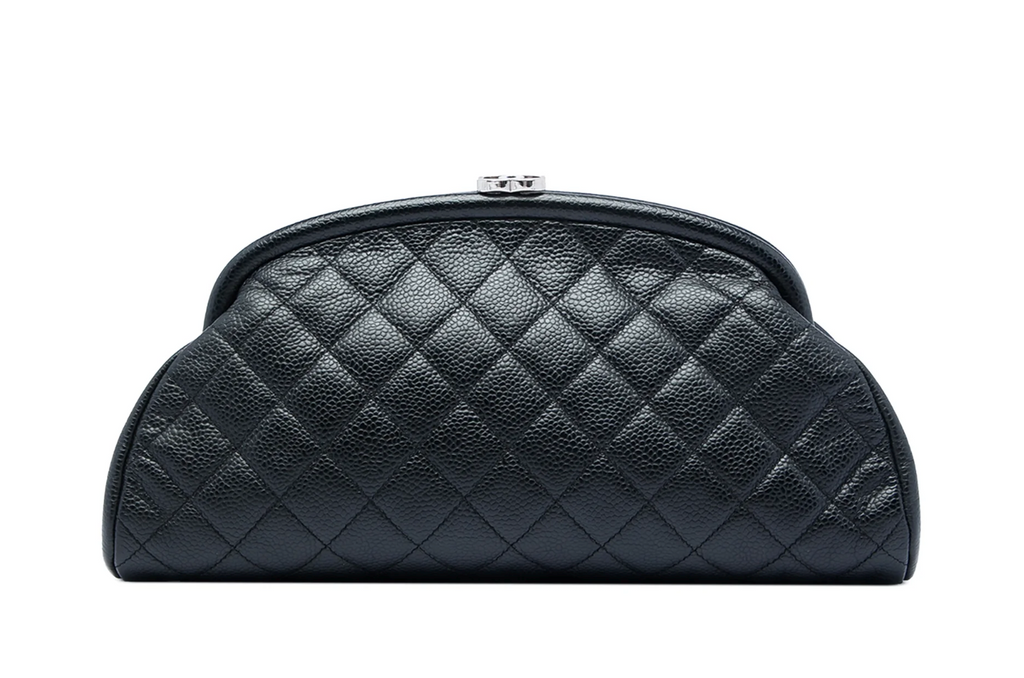 Chanel Clutch Matelassé in pelle di agnello nera – 2006/2008