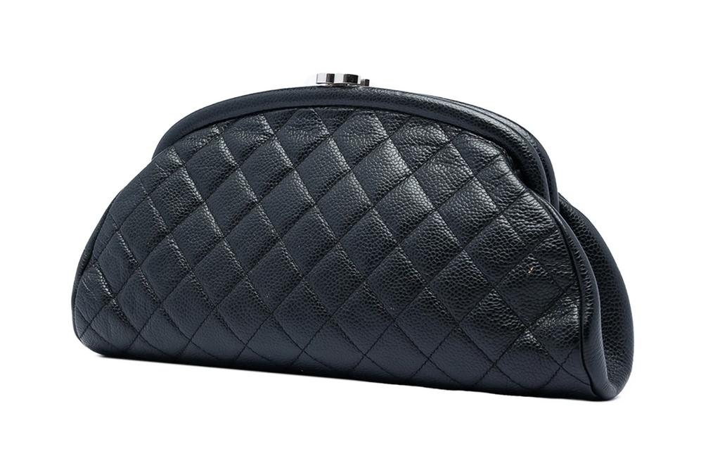Chanel Clutch Matelassé in pelle di agnello nera – 2006/2008