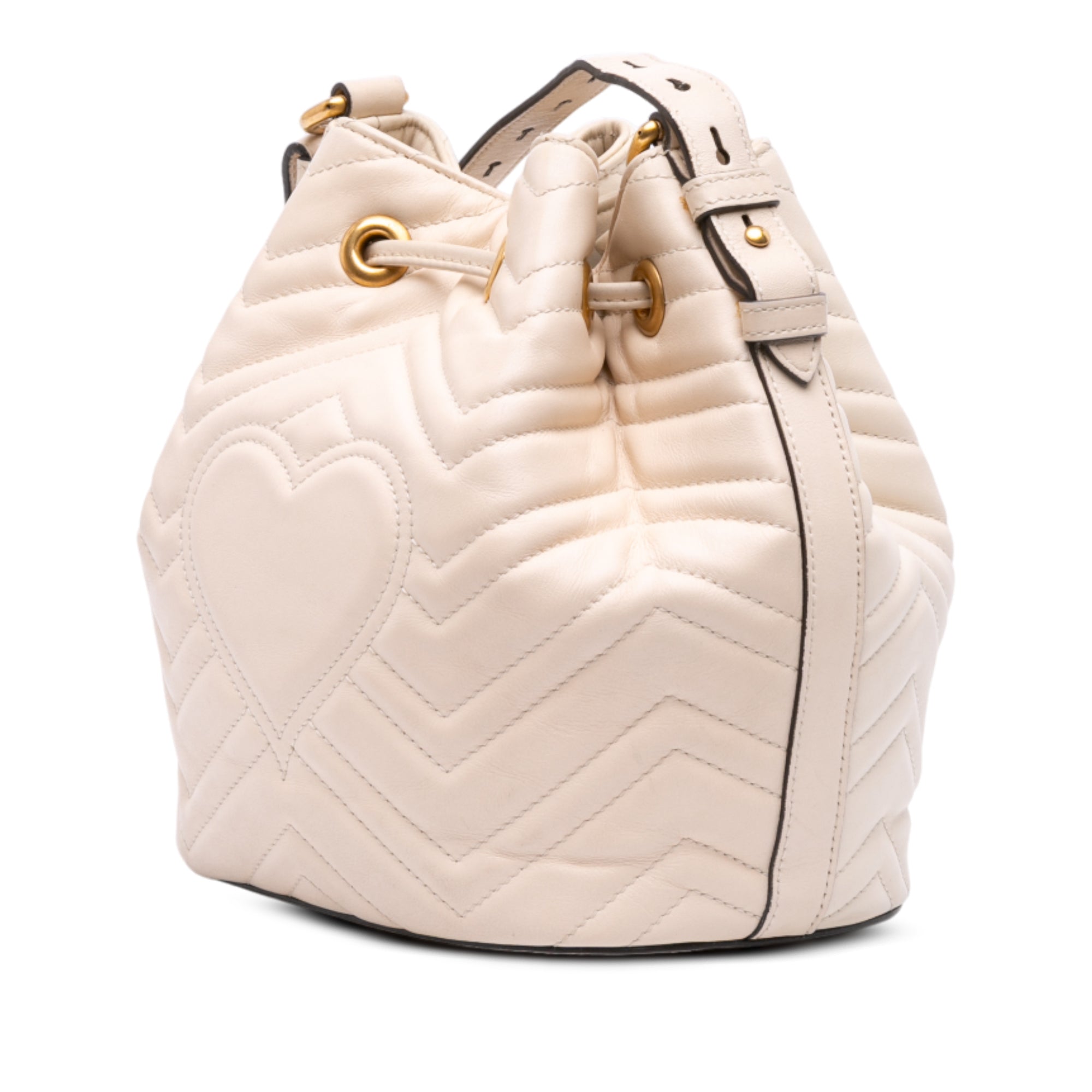 Gucci GG Marmont Bucket Bag in Pelle Matelassé